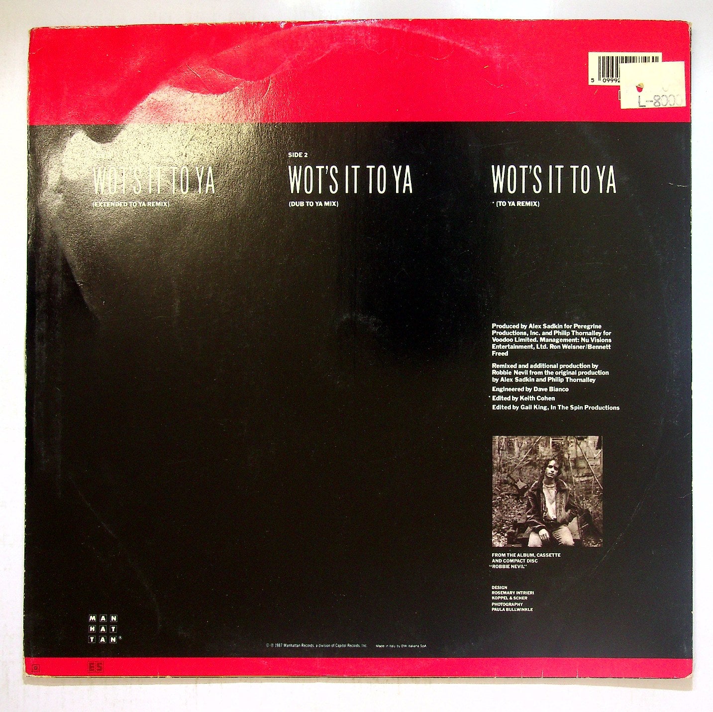 EBOND Robbie Nevil - Wot's It To Ya Vinile V115035