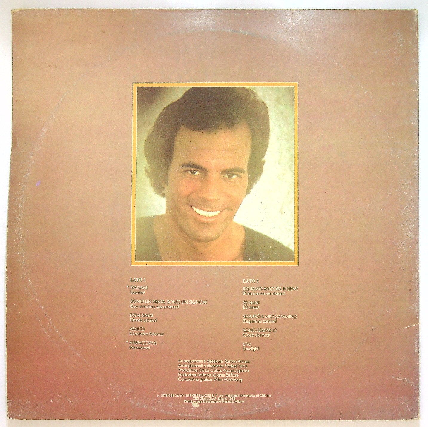 EBOND Julio Iglesias - Sono Un Pirata, Sono Un Signore Vinile V115047