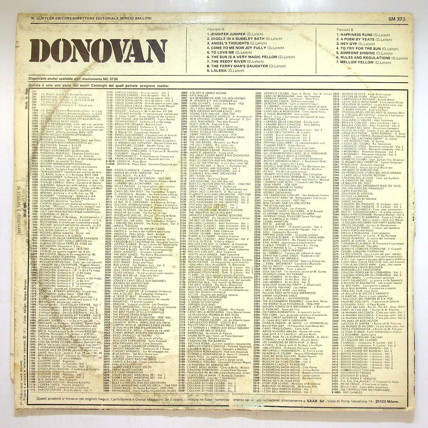 EBOND Donovan - Donovan Vinile V115078