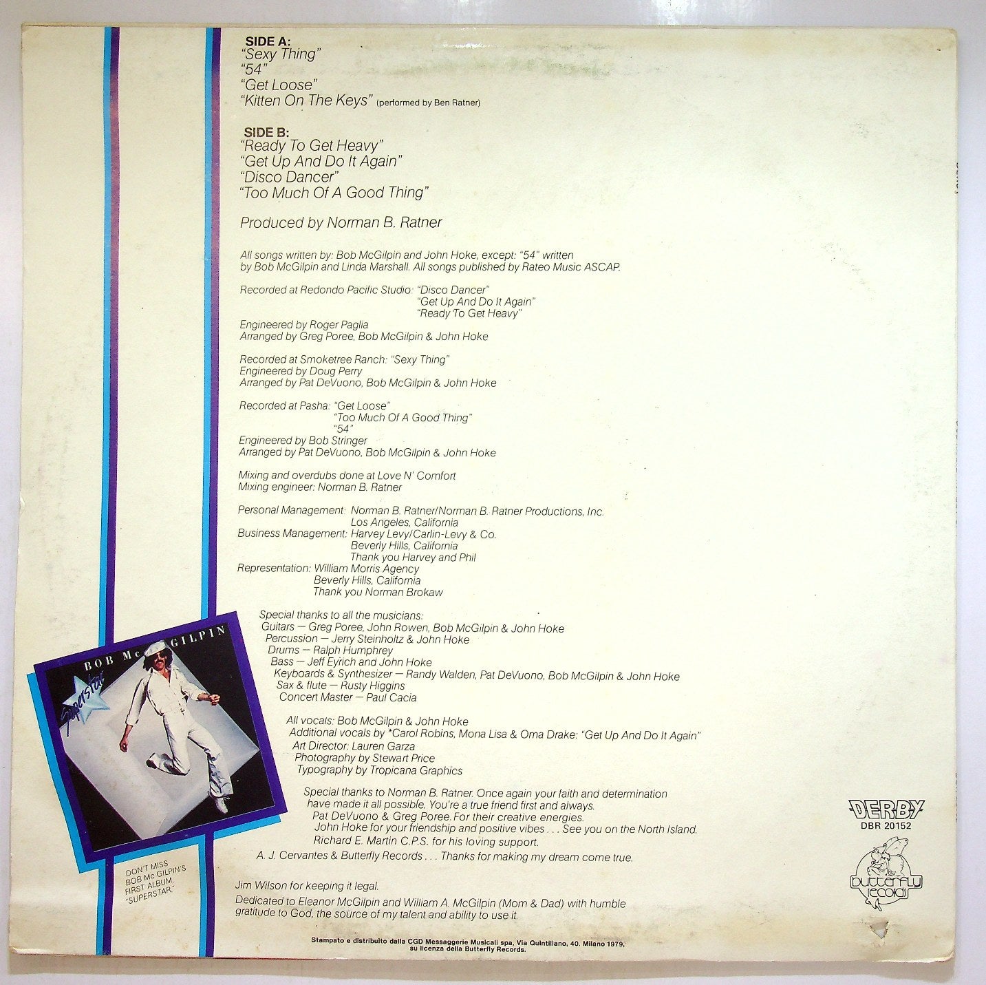 EBOND Bob McGilpin - Get Up Vinile V115082