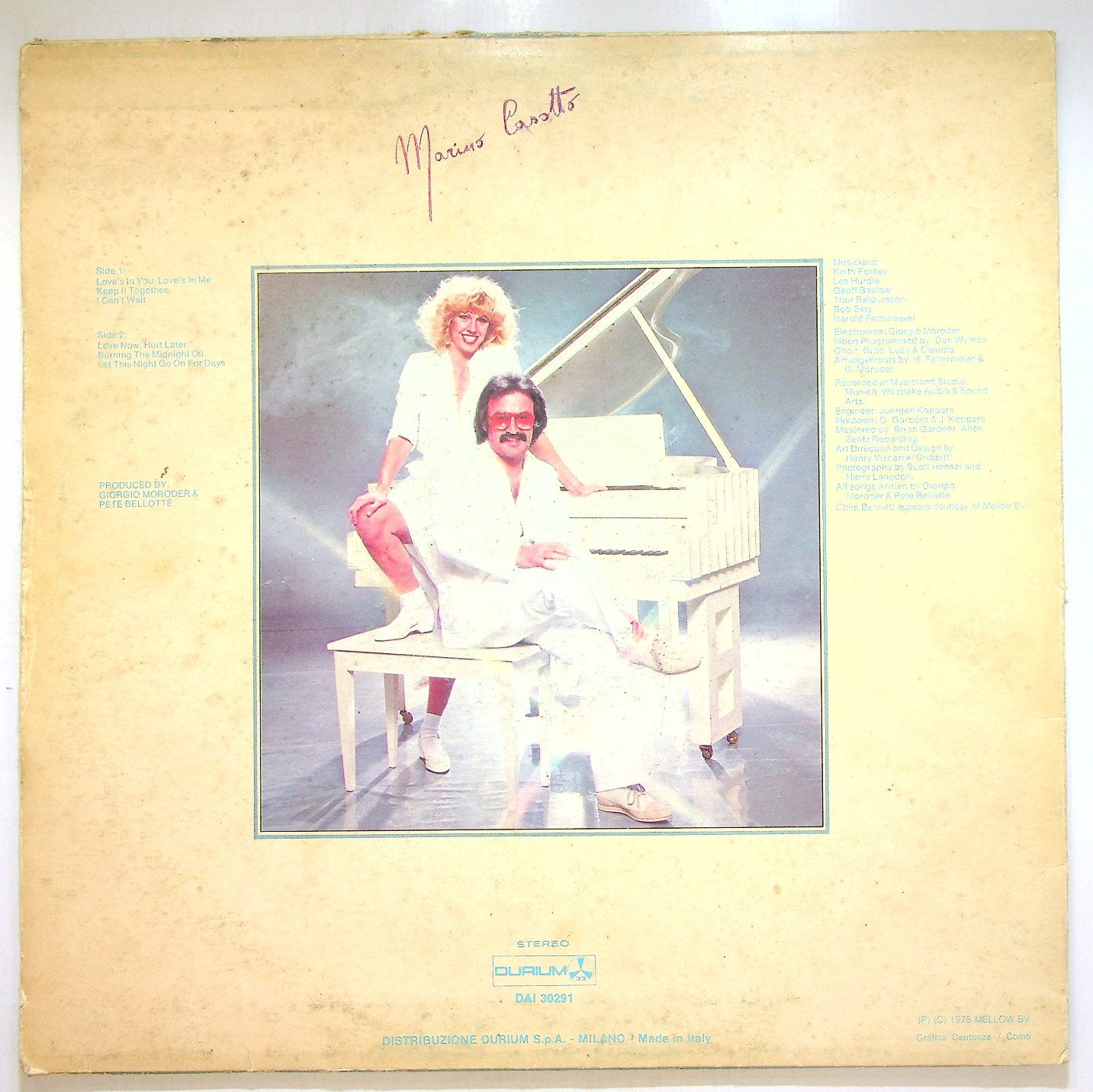 EBOND Giorgio And Chris - Love's In You, Love's In Me Vinile V115086