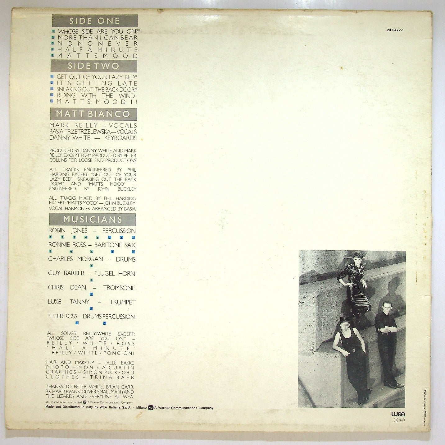 EBOND Matt Bianco - Whose Side Are You On Vinile V115109