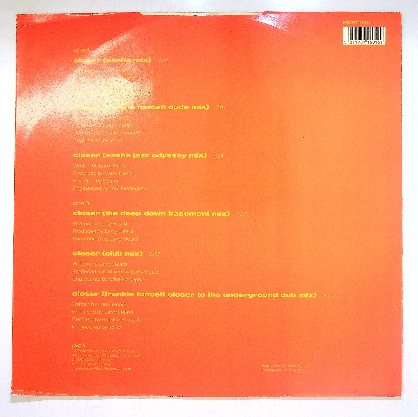 EBOND Mr. Fingers - Closer Vinile V115147