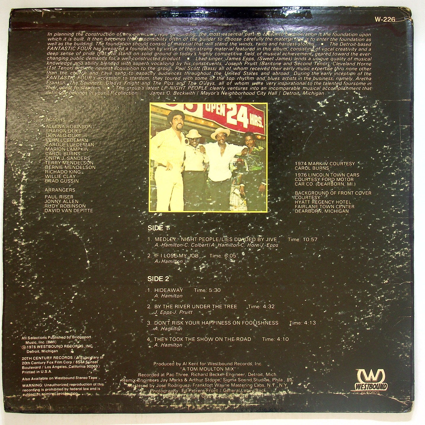 EBOND Fantastic Four - Night People Vinile V116006