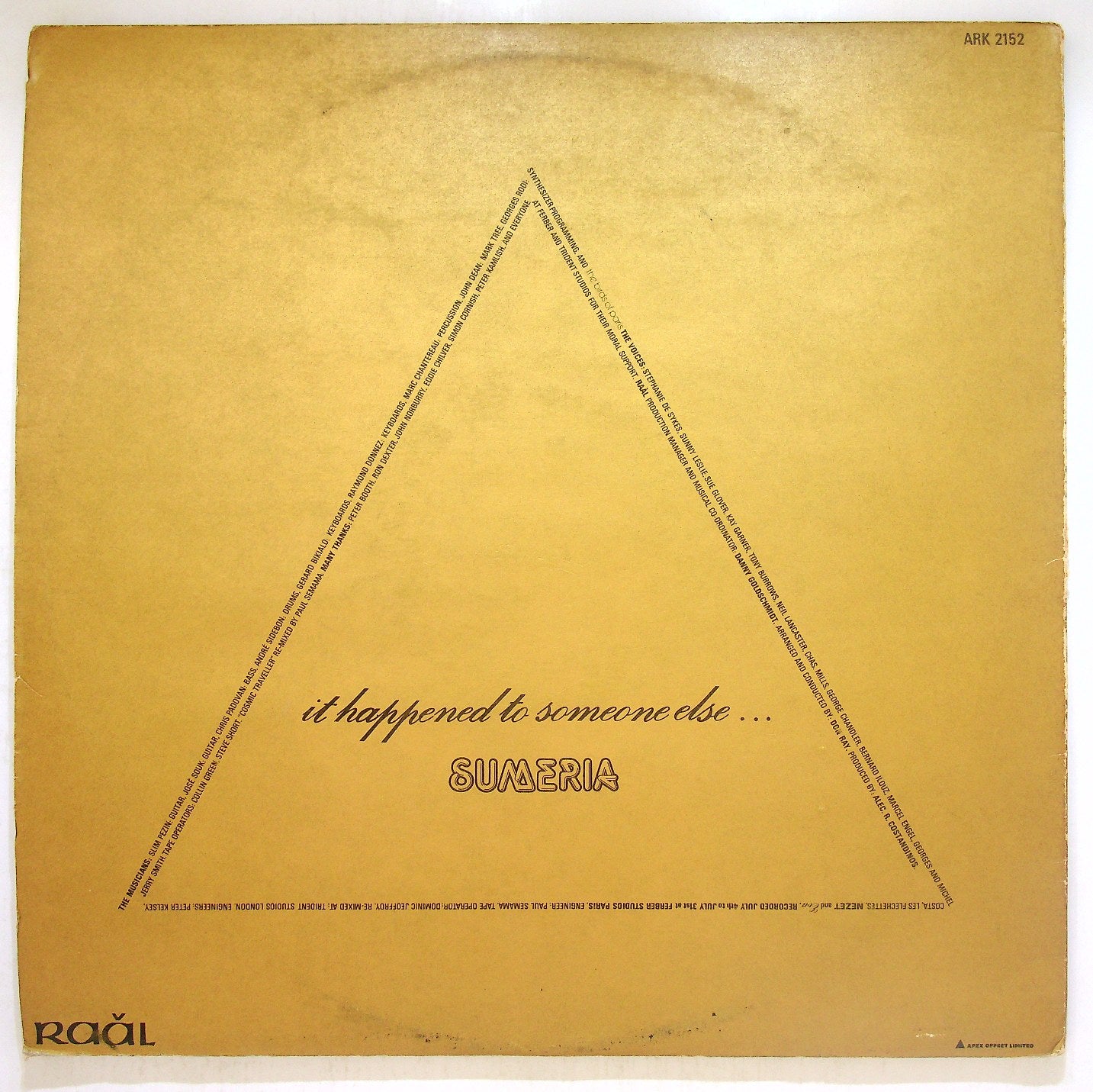 EBOND Sumeria - Golden Tears Vinile V116037