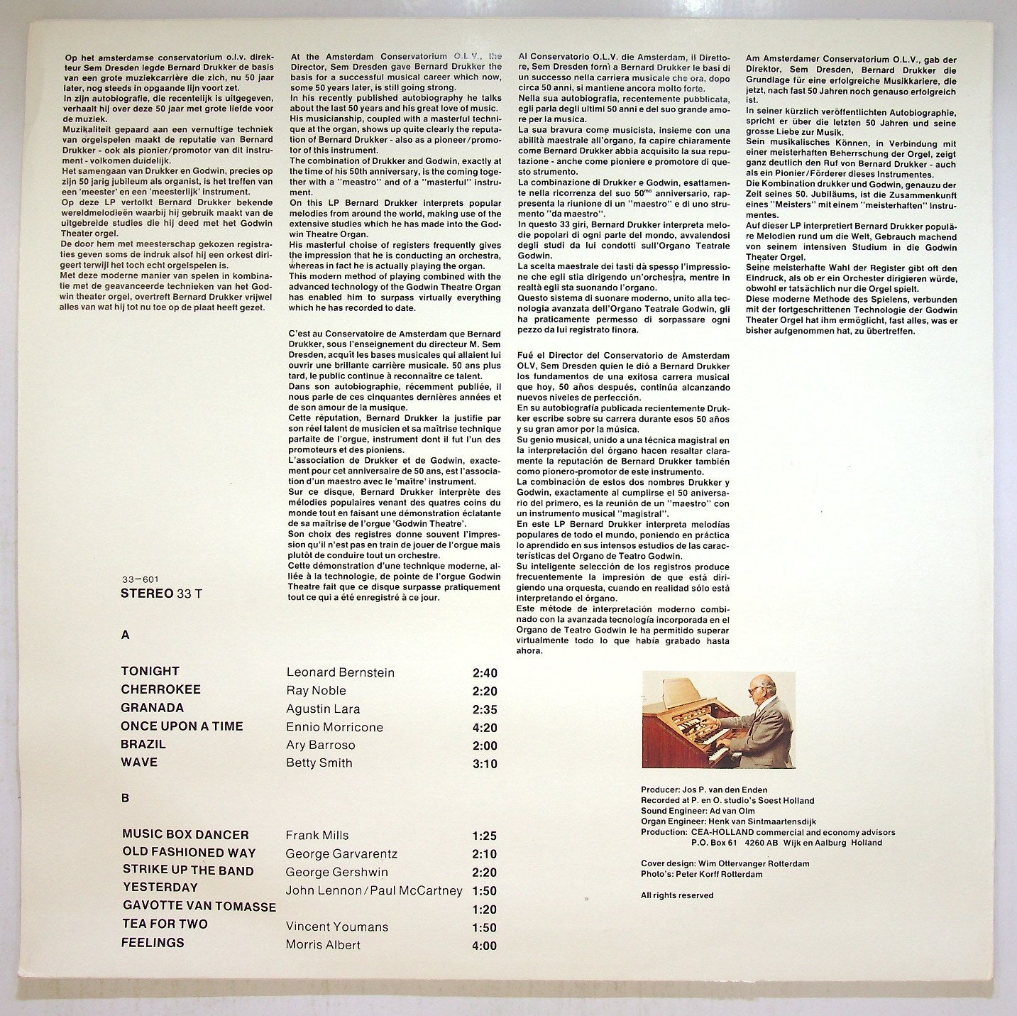 EBOND Bernard Drukker - Plays Godwin Vinile V116069