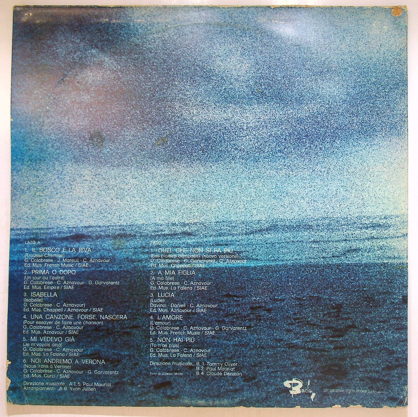 EBOND Charles Aznavour - Il Bosco E La Riva Vinile V116078