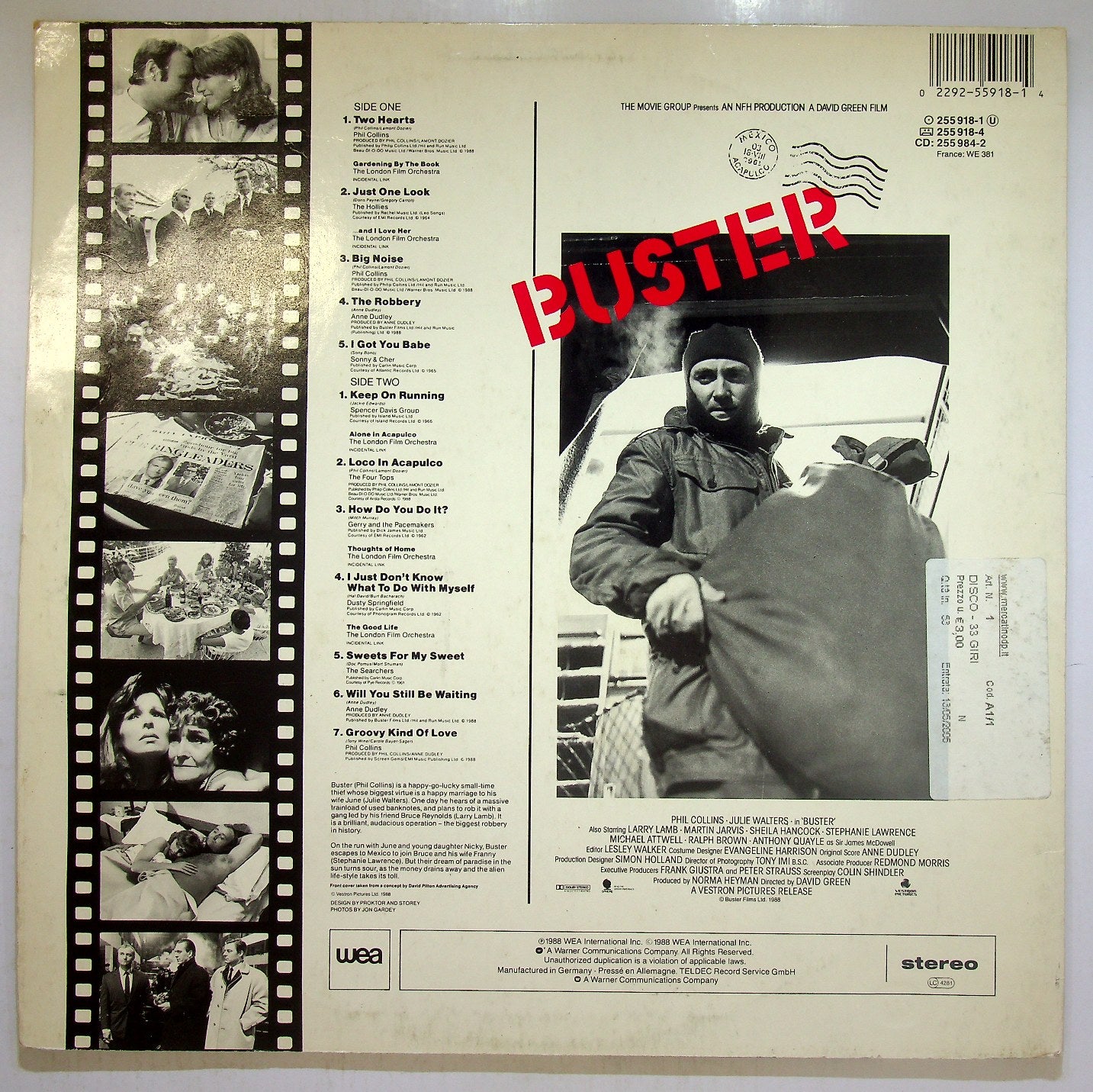 EBOND Various - Buster (Original Motion Picture Soundtrack) Vinile V116093