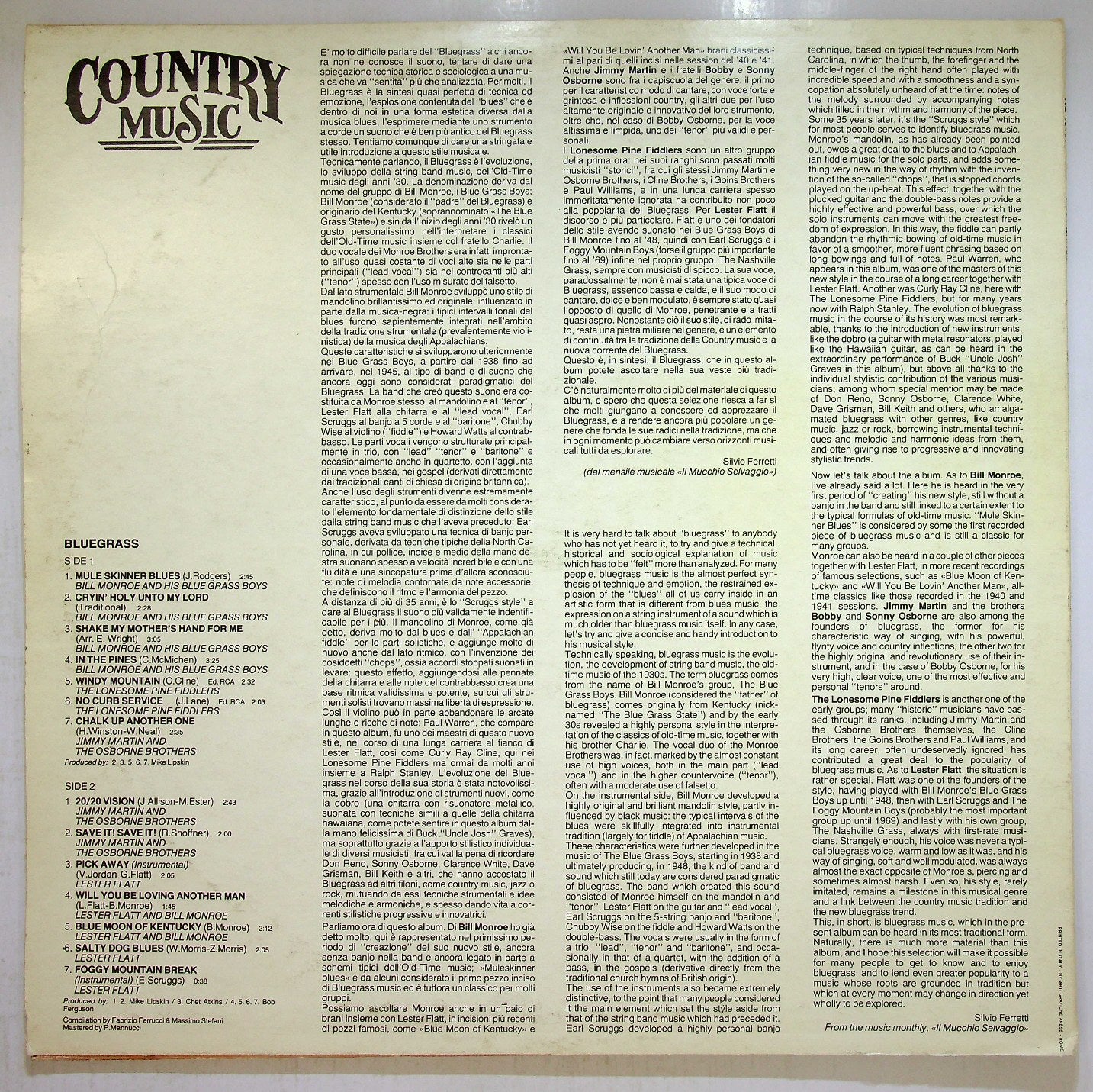 EBOND Various - Bluegrass Vinile V116101