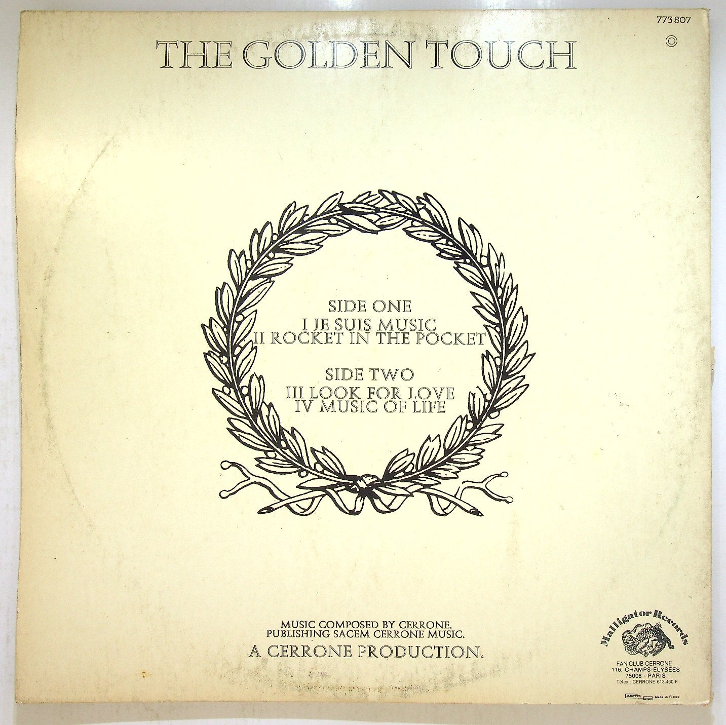 EBOND Cerrone - Cerrone IV - The Golden Touch Vinile V117003
