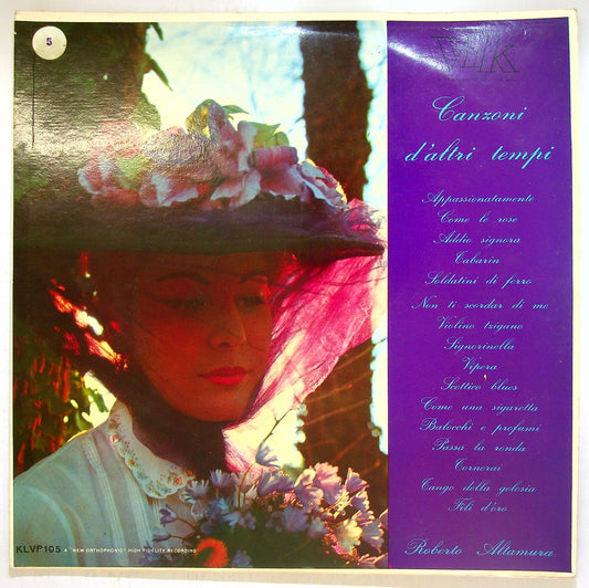 EBOND Roberto Altamura - Canzoni D'Altri Tempi Vinile V117018