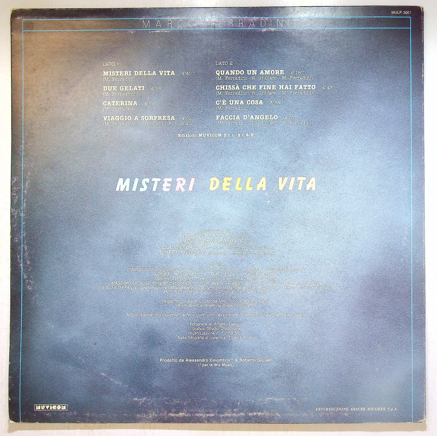 EBOND Marco Ferradini - Misteri Della Vita Vinile V117059