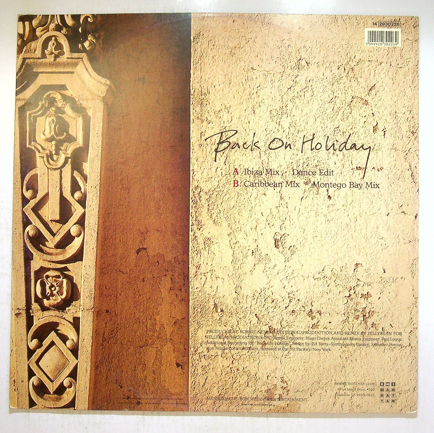 EBOND Robbie Nevil - Back On Holiday Vinile V117083
