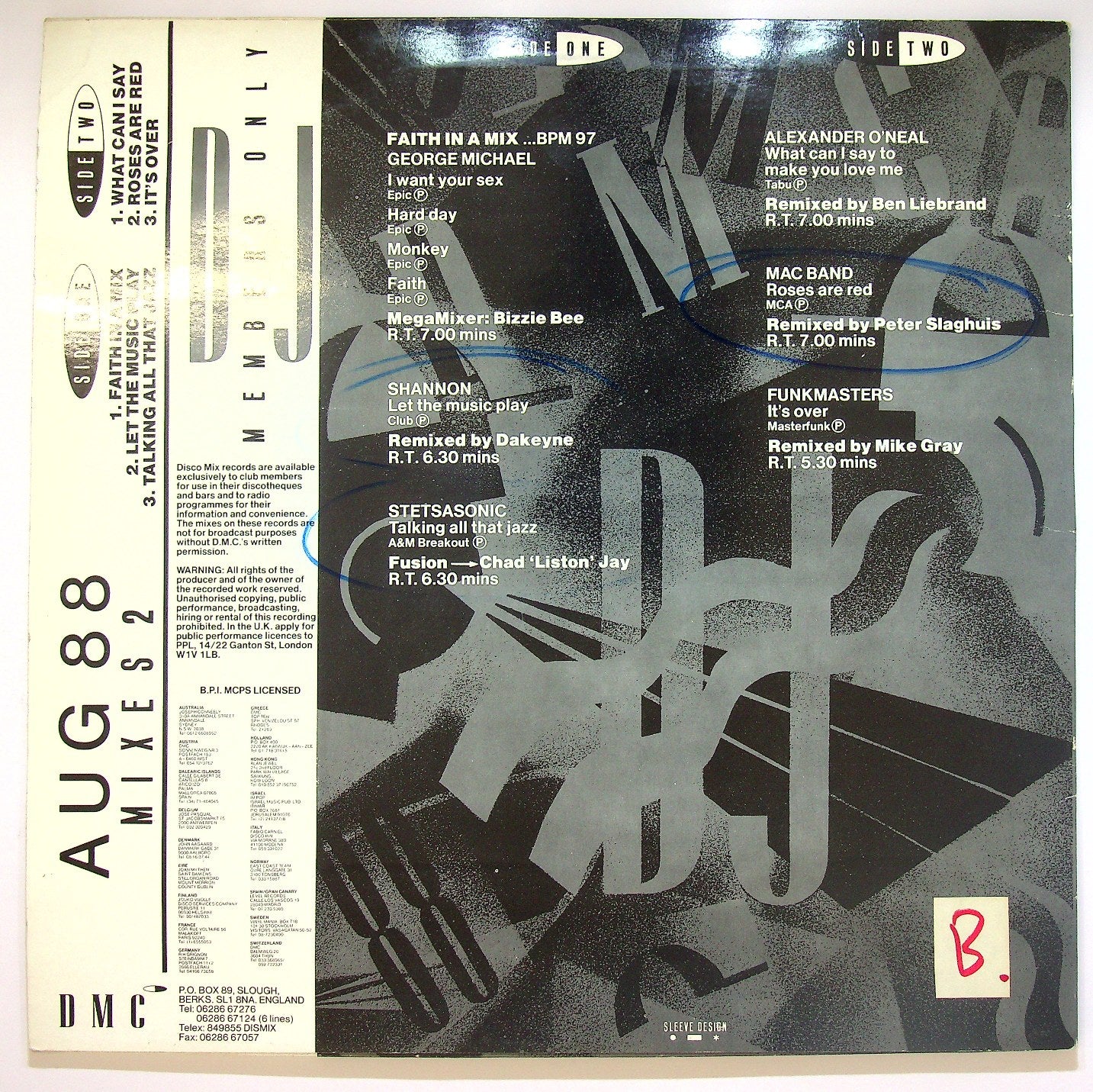 EBOND Various - August 88 - Mixes 2 Vinile V117145