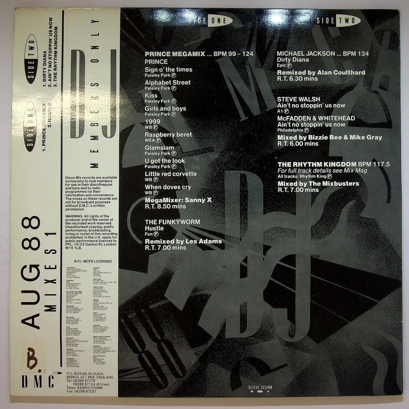 EBOND Various - August 88 - Mixes 1 Vinile V117146