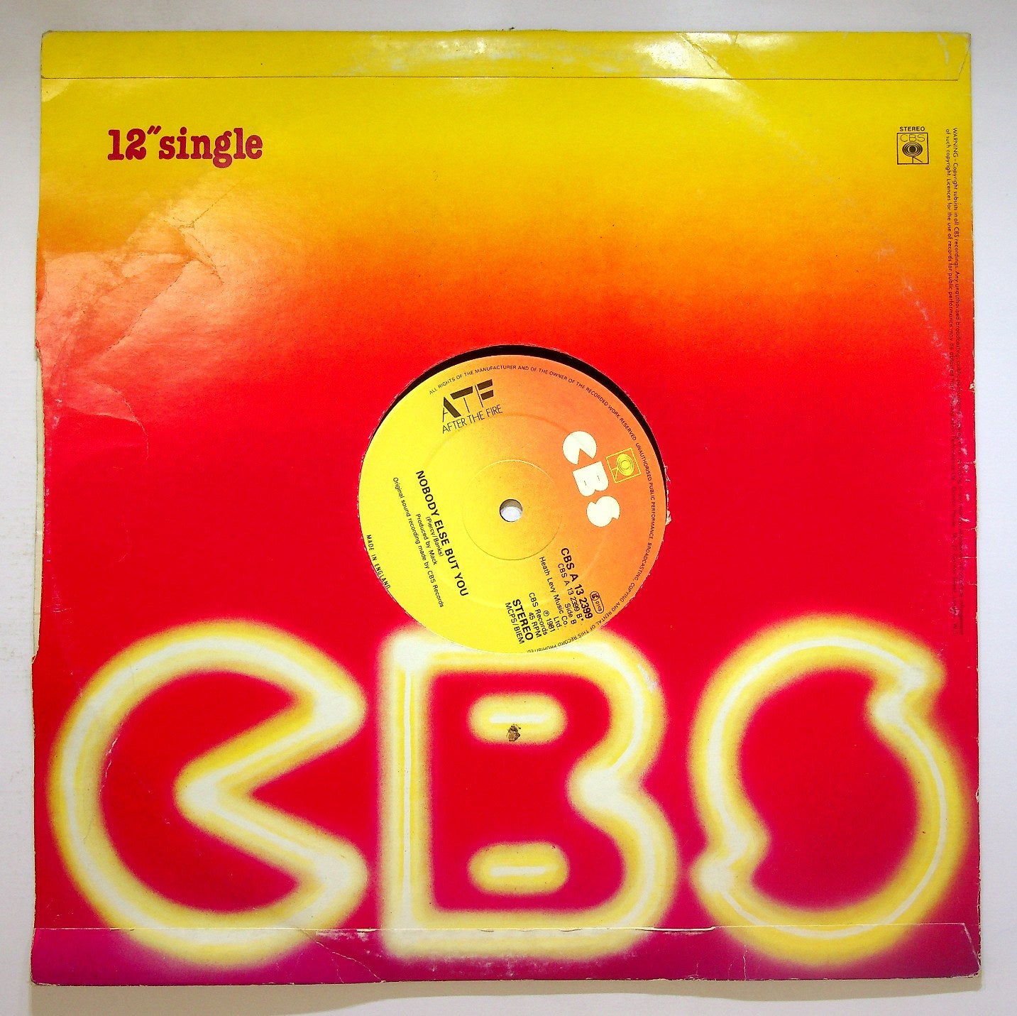 EBOND ATF - Der Kommissar / Nobody Else But You Vinile V118117