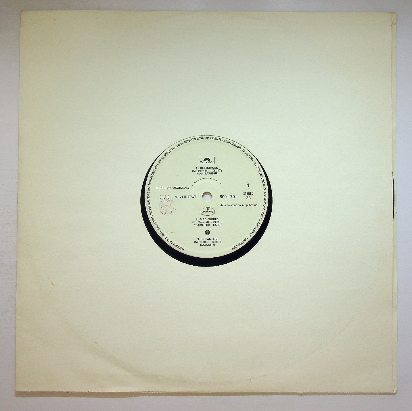 EBOND Various - Disco Promozionale Vinile V119005