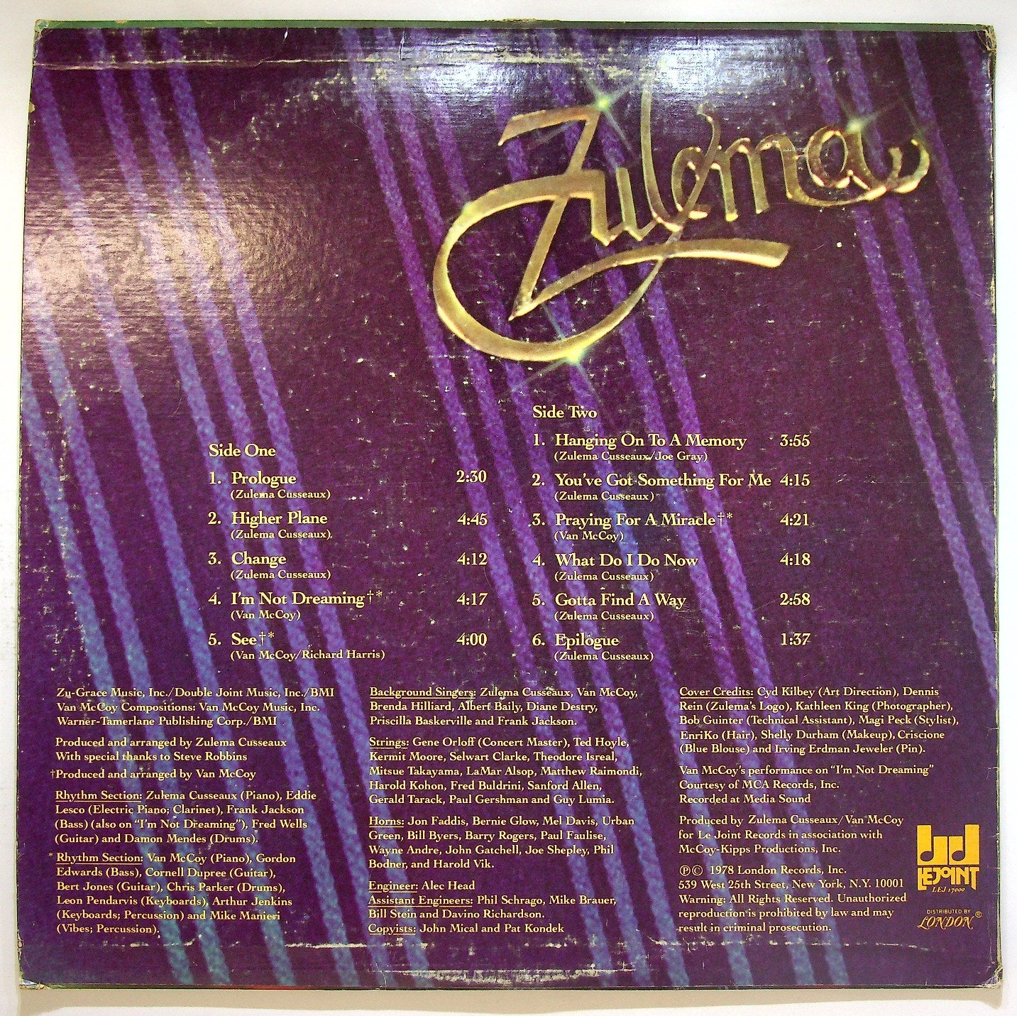 EBOND Zulema - Z-licious Vinile V119059