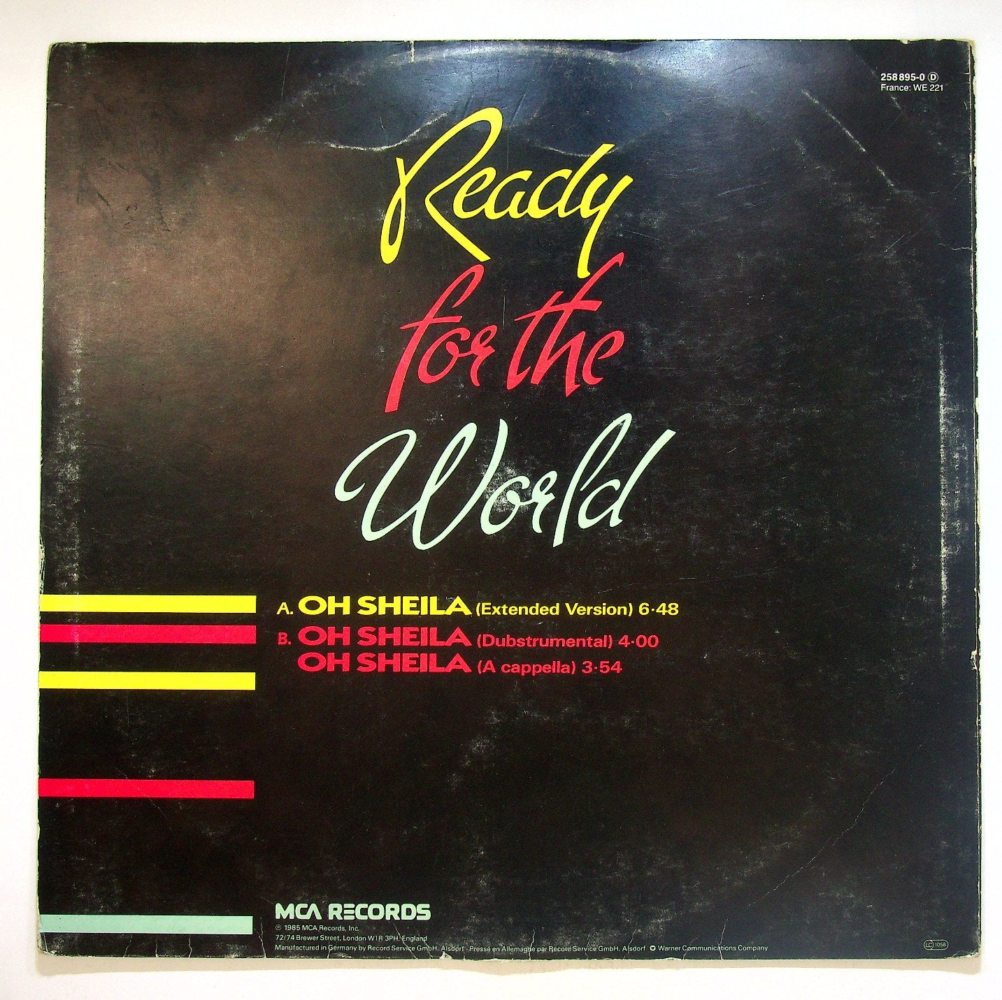 EBOND Ready For The World - Oh Sheila Vinile V119111