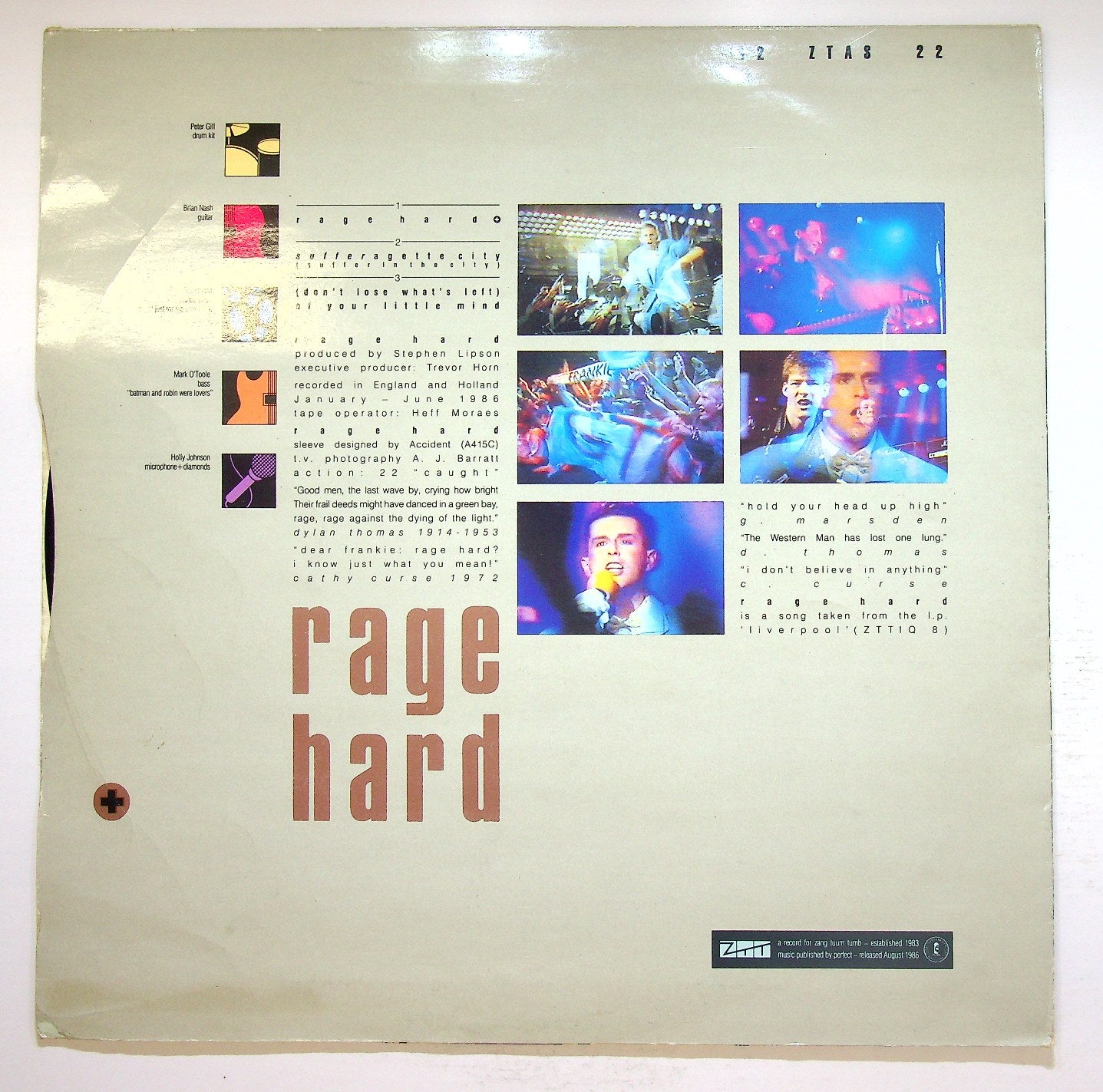 EBOND Frankie Goes To Hollywood - Rage Hard (+) Vinile V120007