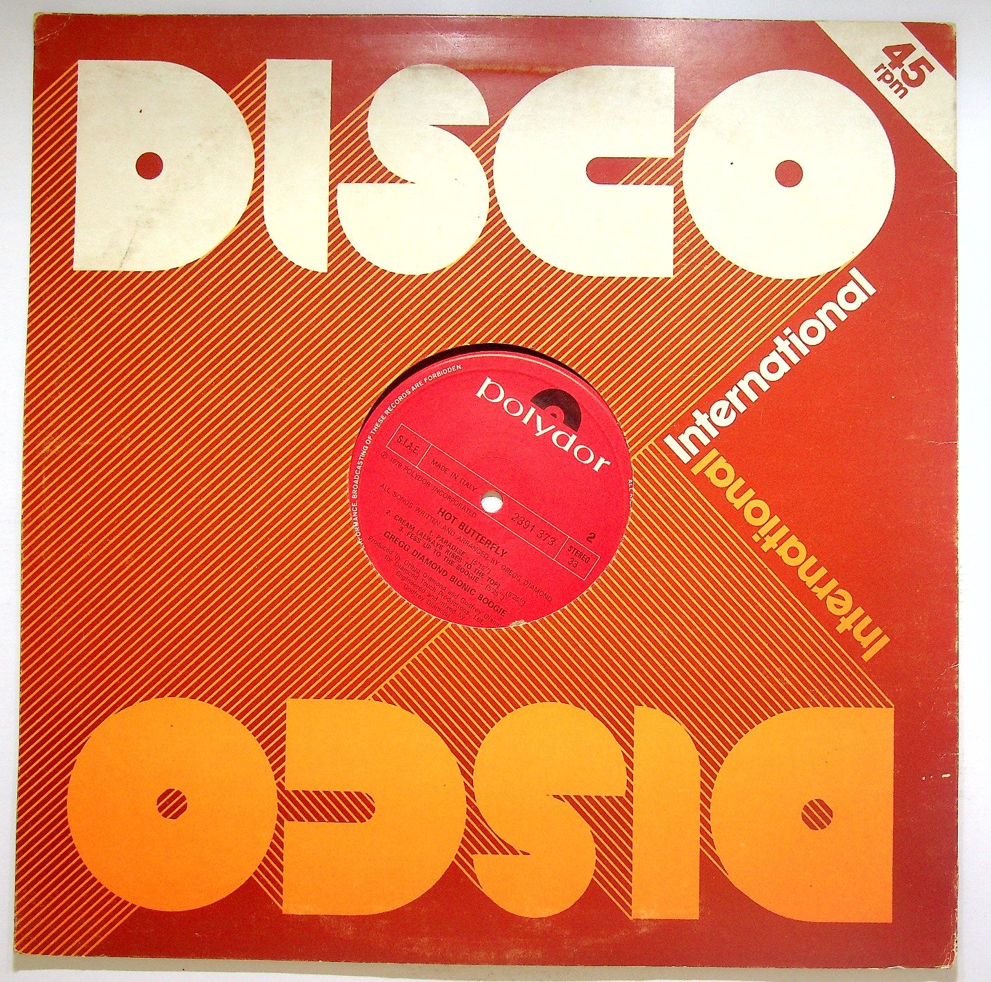 EBOND Gregg Diamond , Bionic Boogie - Hot Butterfly Vinile V120023