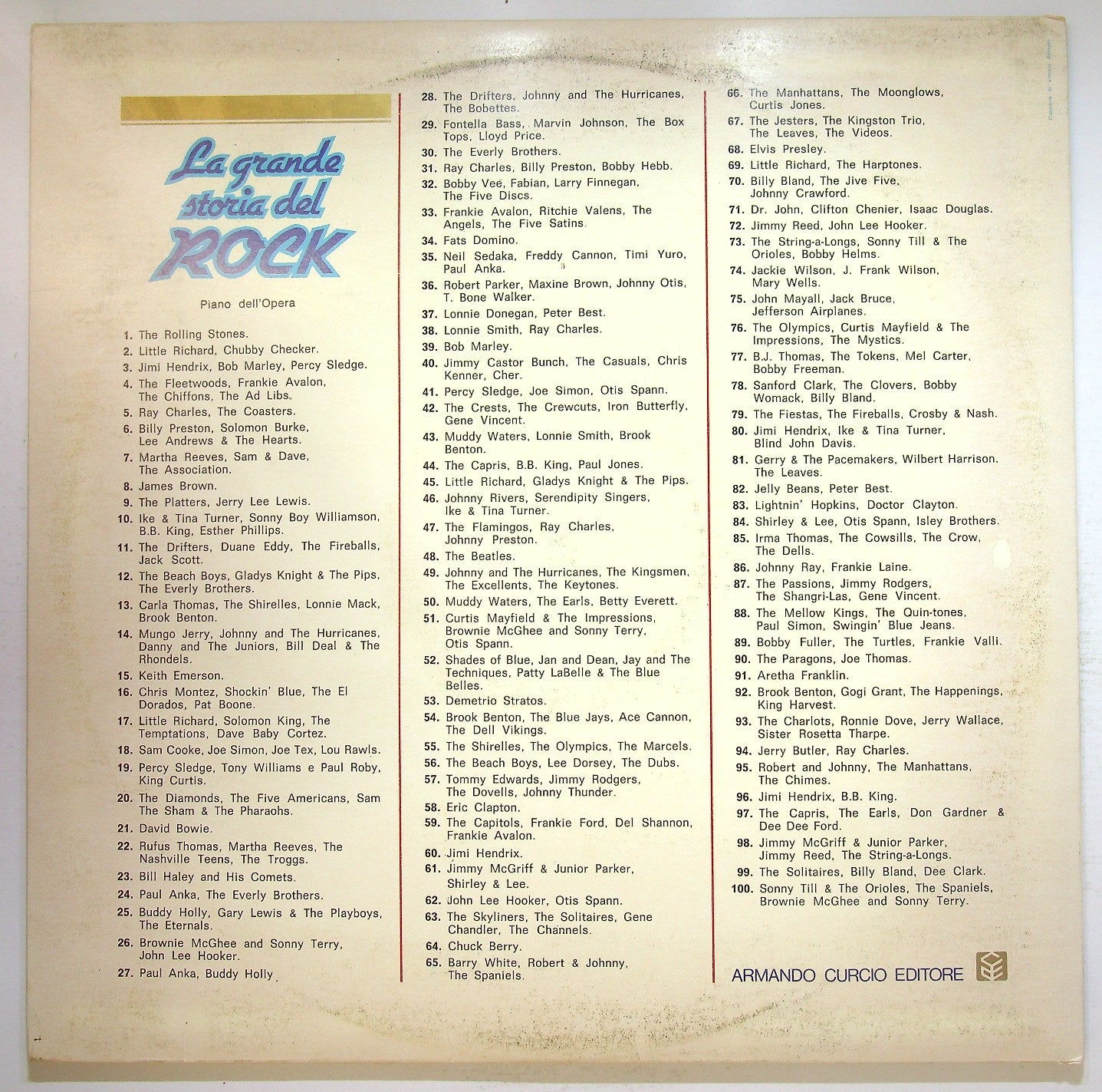 EBOND Jimi Hendrix / Bob Marley / Percy Sledge Vinile V120034
