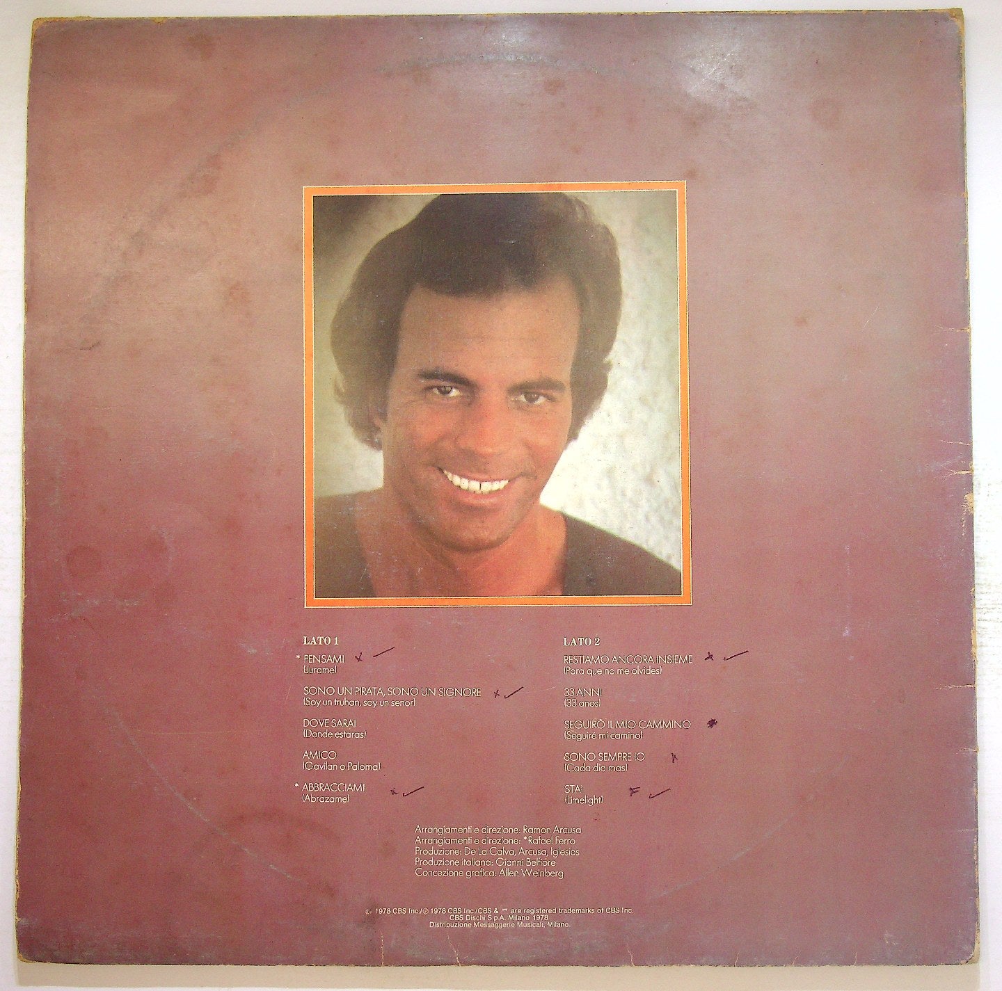 EBOND Julio Iglesias - Sono Un Pirata, Sono Un Signore Vinile V120105