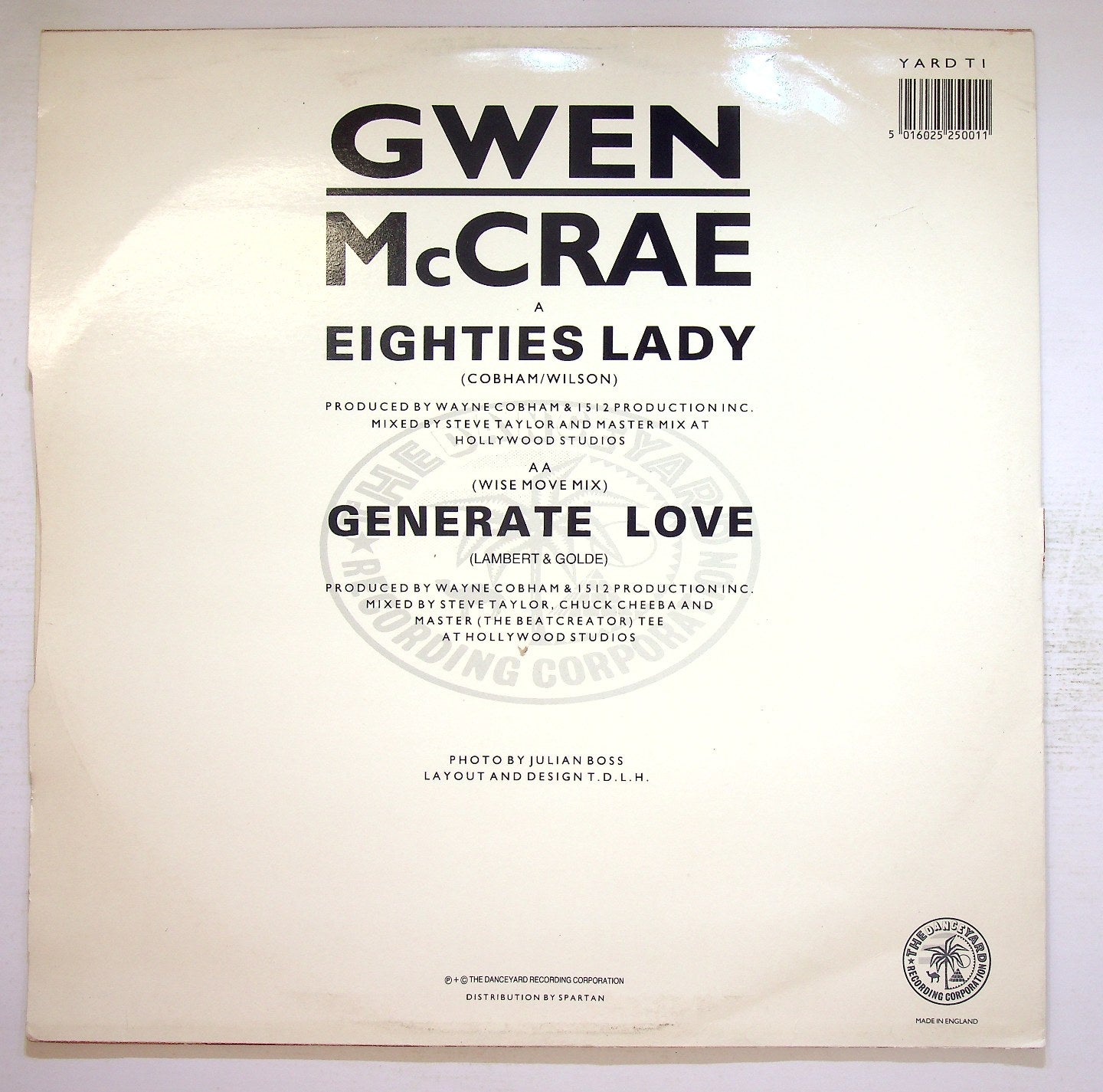 EBOND Gwen McCrae - Eighties Lady / Generate Love Vinile V120116