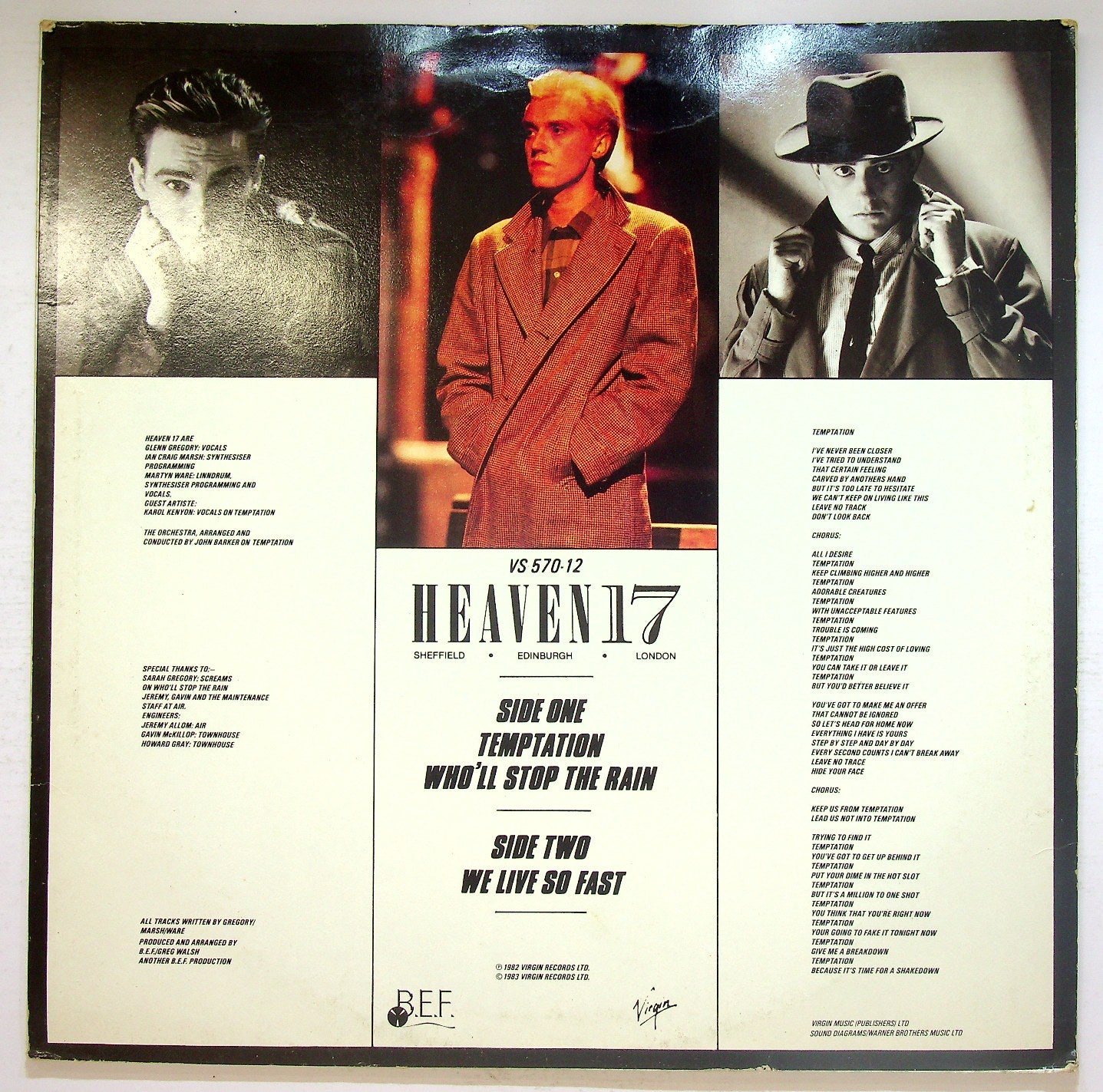 EBOND Heaven 17 - Temptation (Special Dance Mixes) Vinile V120140