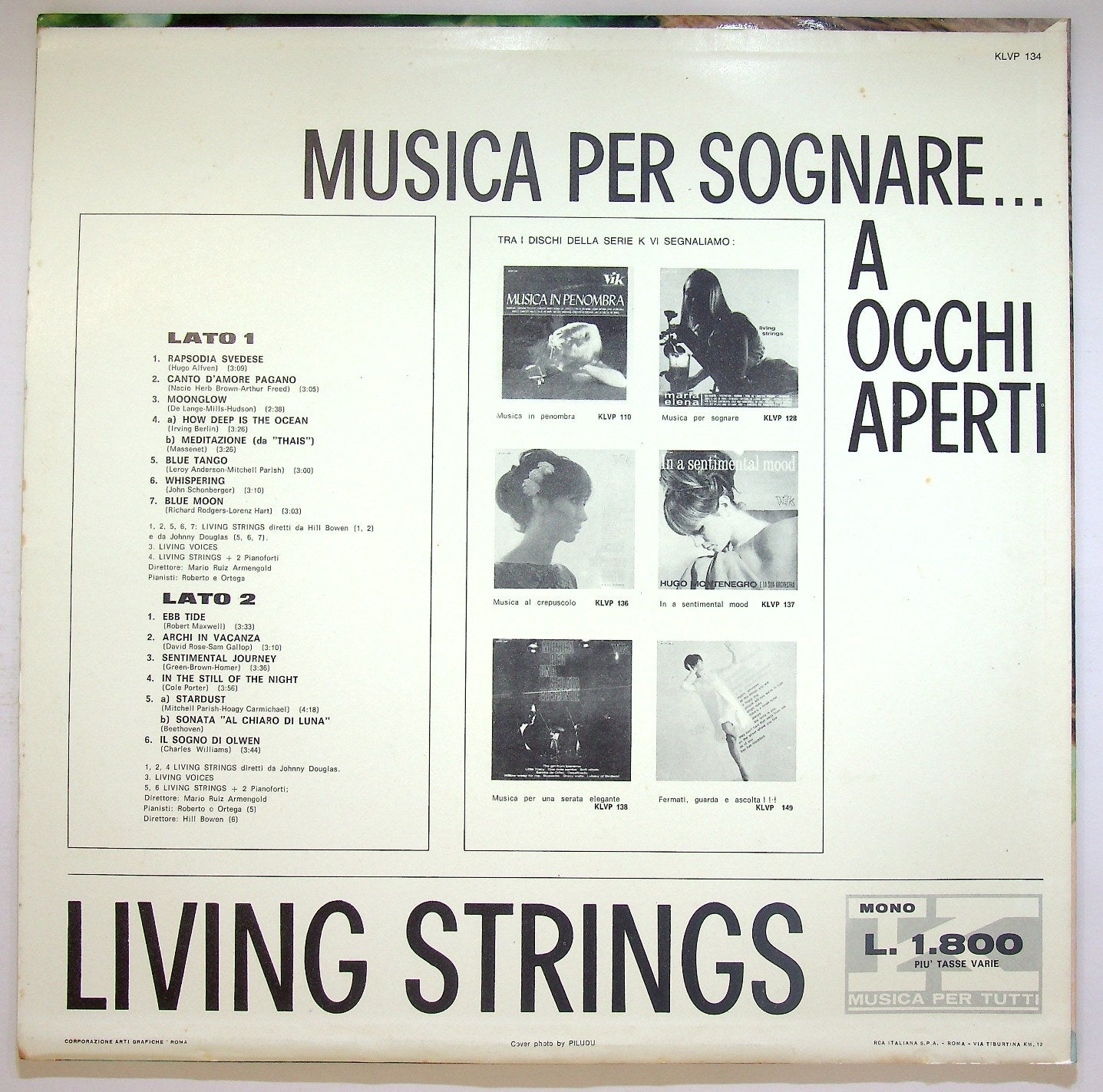 EBOND Living Strings - Musica Per Sognare...A Occhi Aperti Vinile V121054