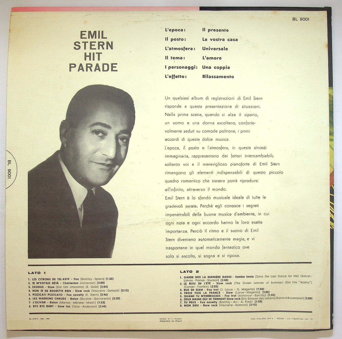 EBOND Emil Stern E La Sua Orchestra - Hit Parade Vinile V121057