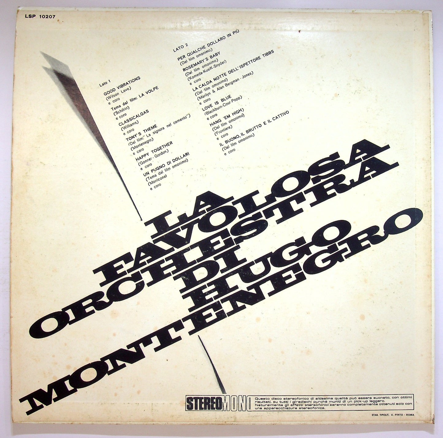 EBOND La Favolosa Orchestra Di Hugo Montenegro Vinile V121087