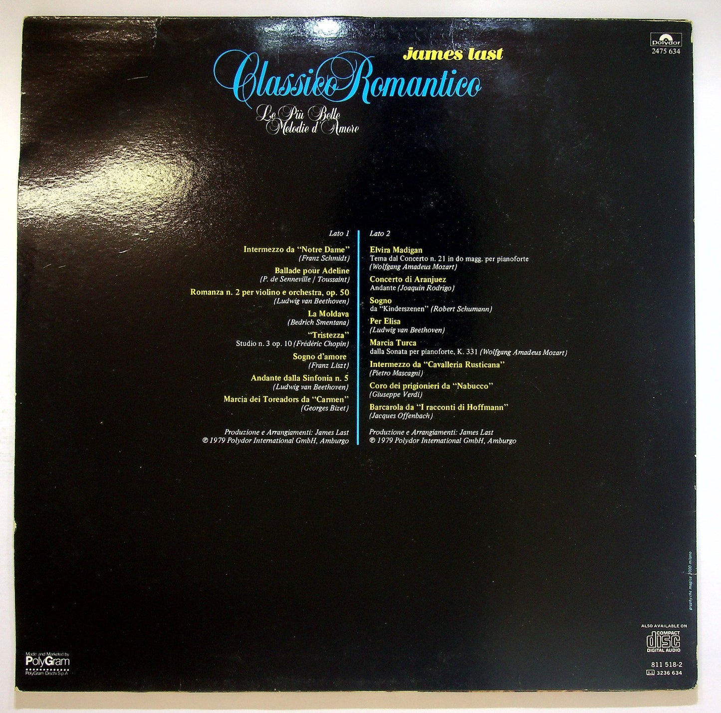 EBOND James Last - Classico Romantico Vinile V121101