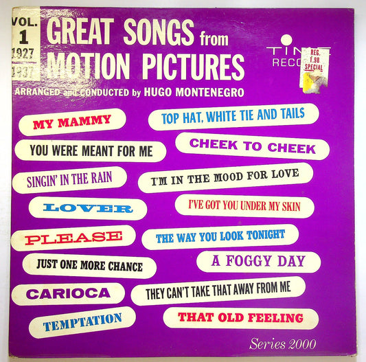 EBOND Hugo Montenegro - Great Songs From Motion Pictures Vol. 1 Vinile V121134