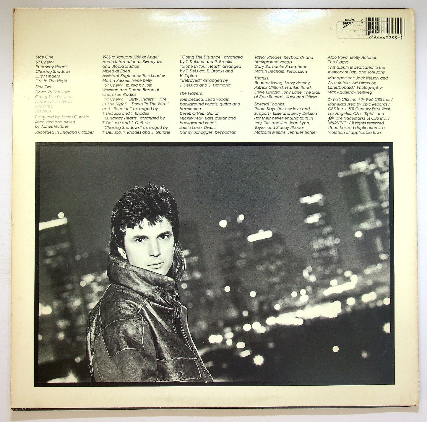 EBOND Tom De Luca - Down To The Wire Vinile V122003