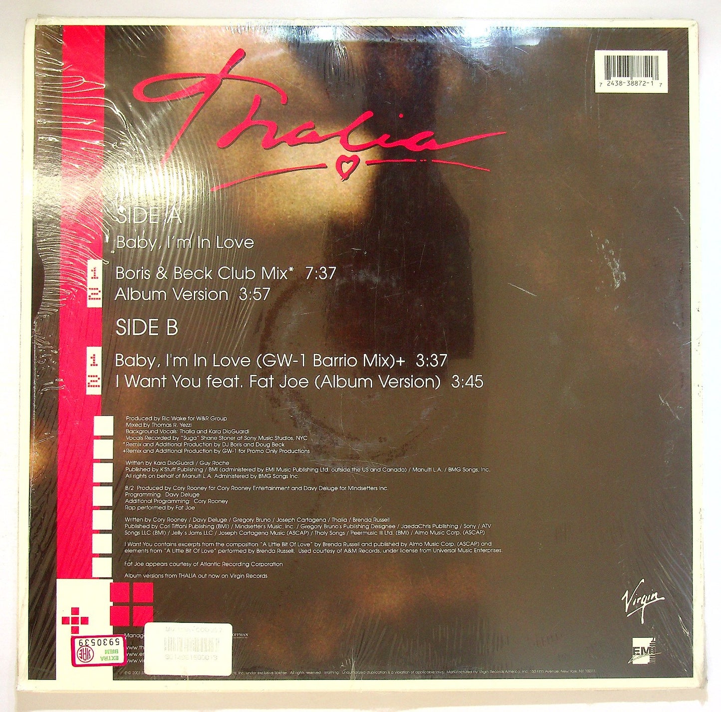 EBOND Thalia - Baby, I'm In Love Vinile V122015