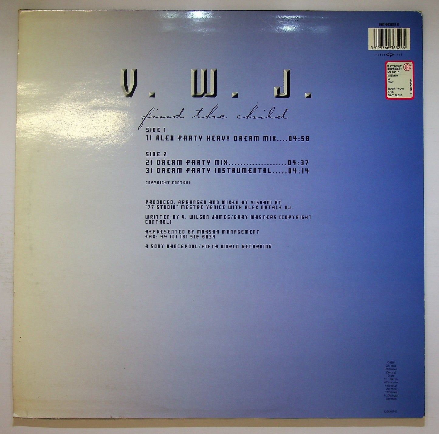 EBOND Victoria Wilson-James - Find The Child Vinile V122030