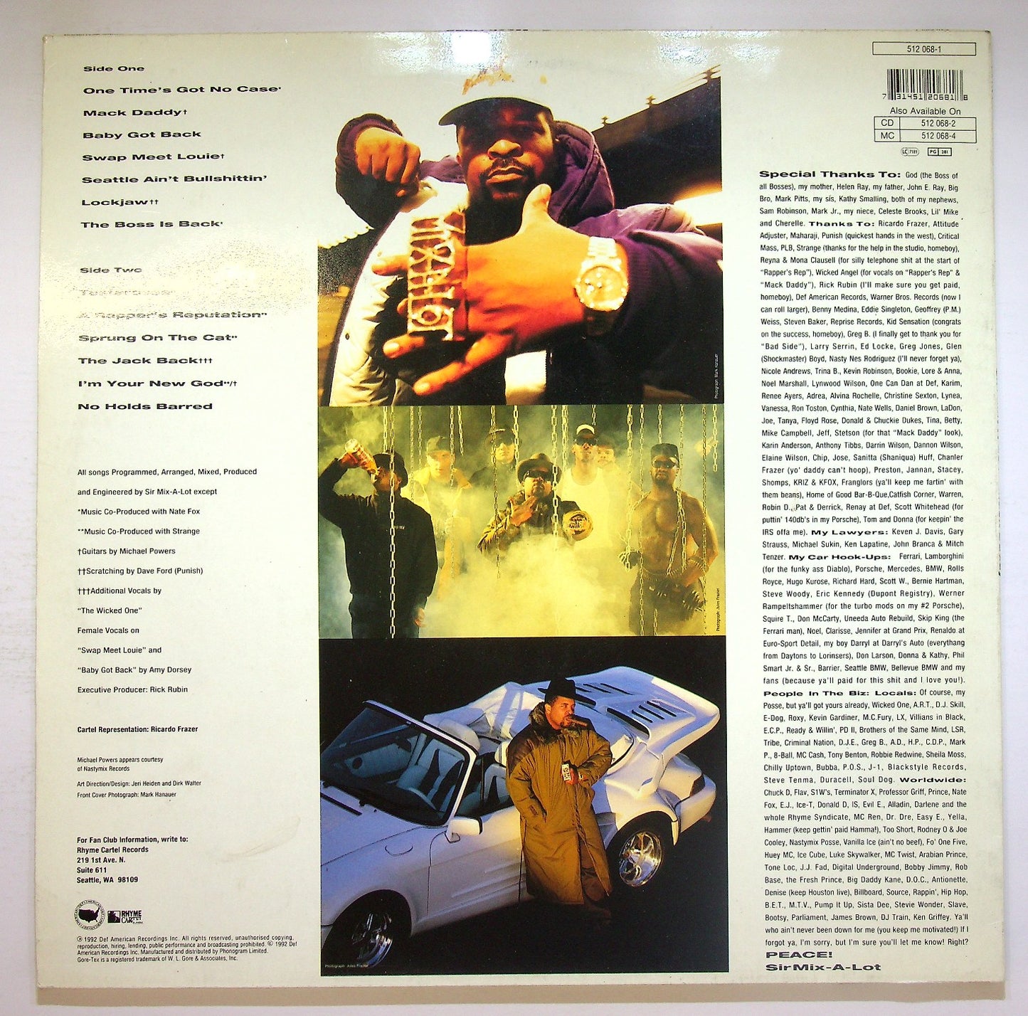 EBOND Sir Mix-A-Lot - Mack Daddy Vinile V122039