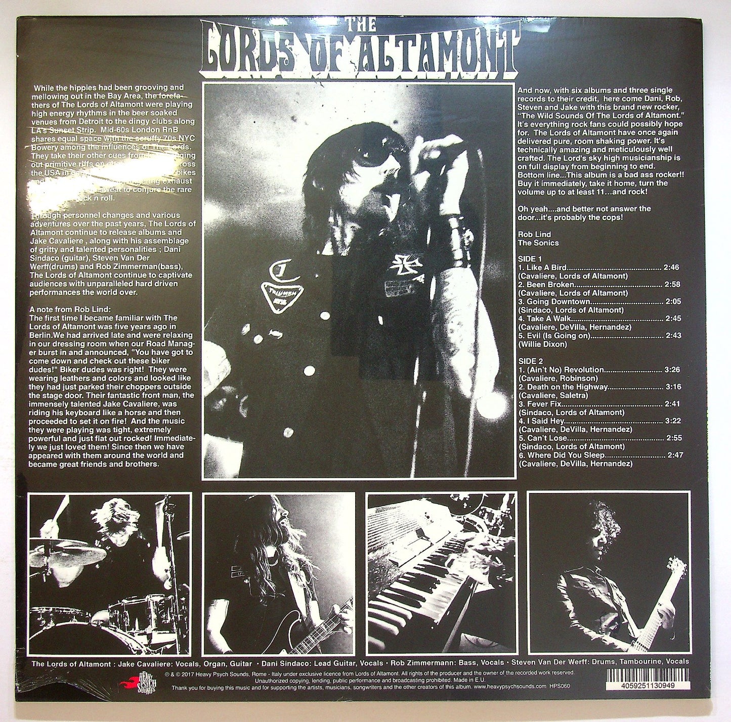 EBOND The Wild Sounds Of The Lords Of Altamont Vinile V122045