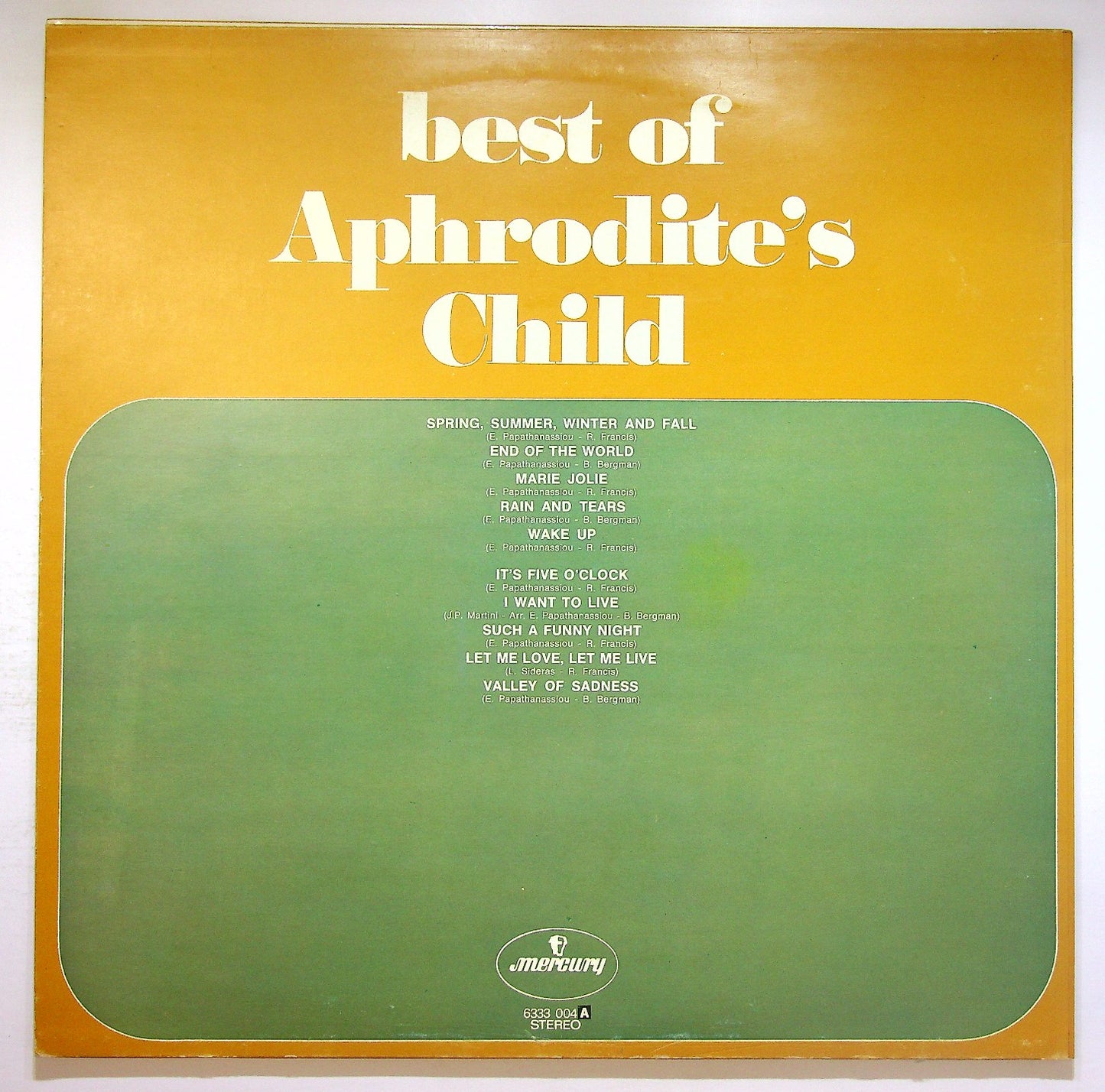 EBOND Aphrodite's Child - Best Of Aphrodite's Child Vinile V122054