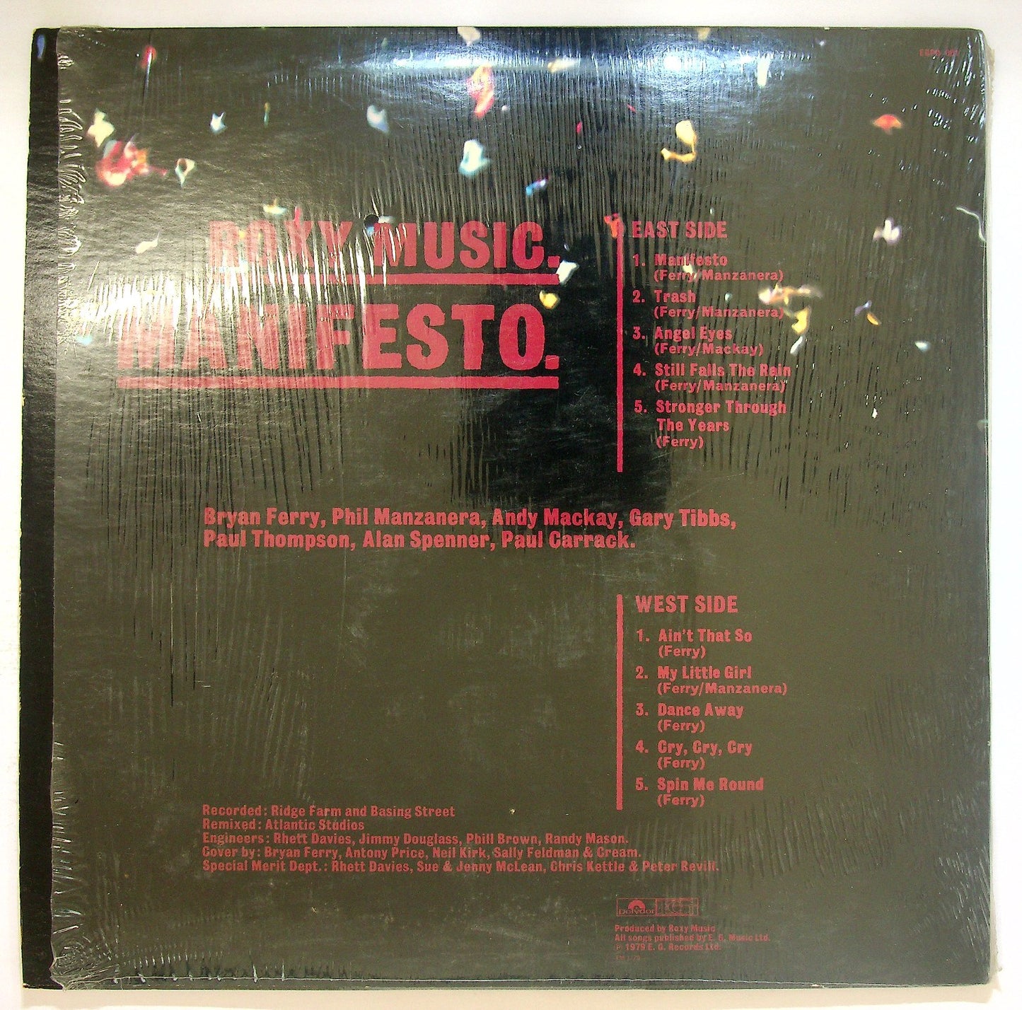 EBOND Roxy Music - Manifesto (Picture Disc) Vinile V122067