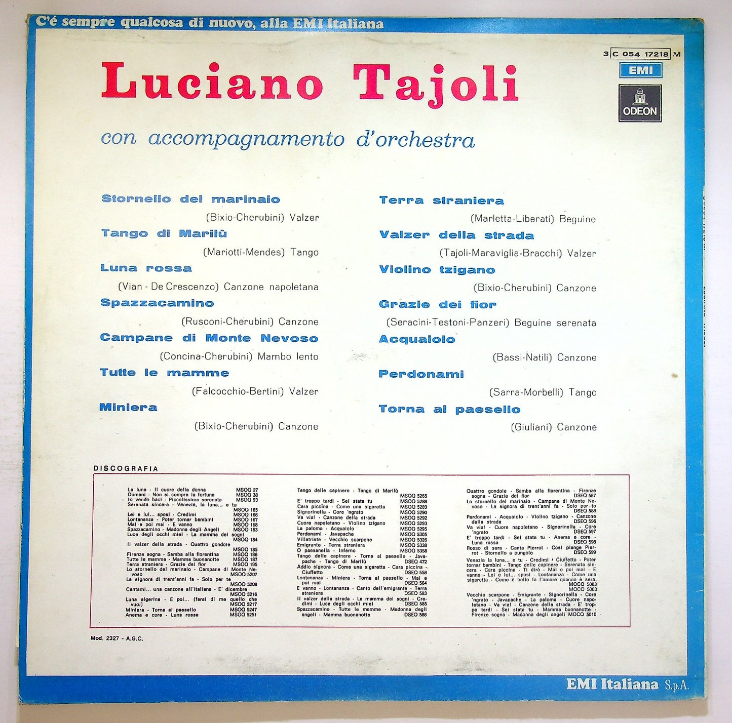 EBOND Luciano Tajoli - Luciano Tajoli Vinile V122090