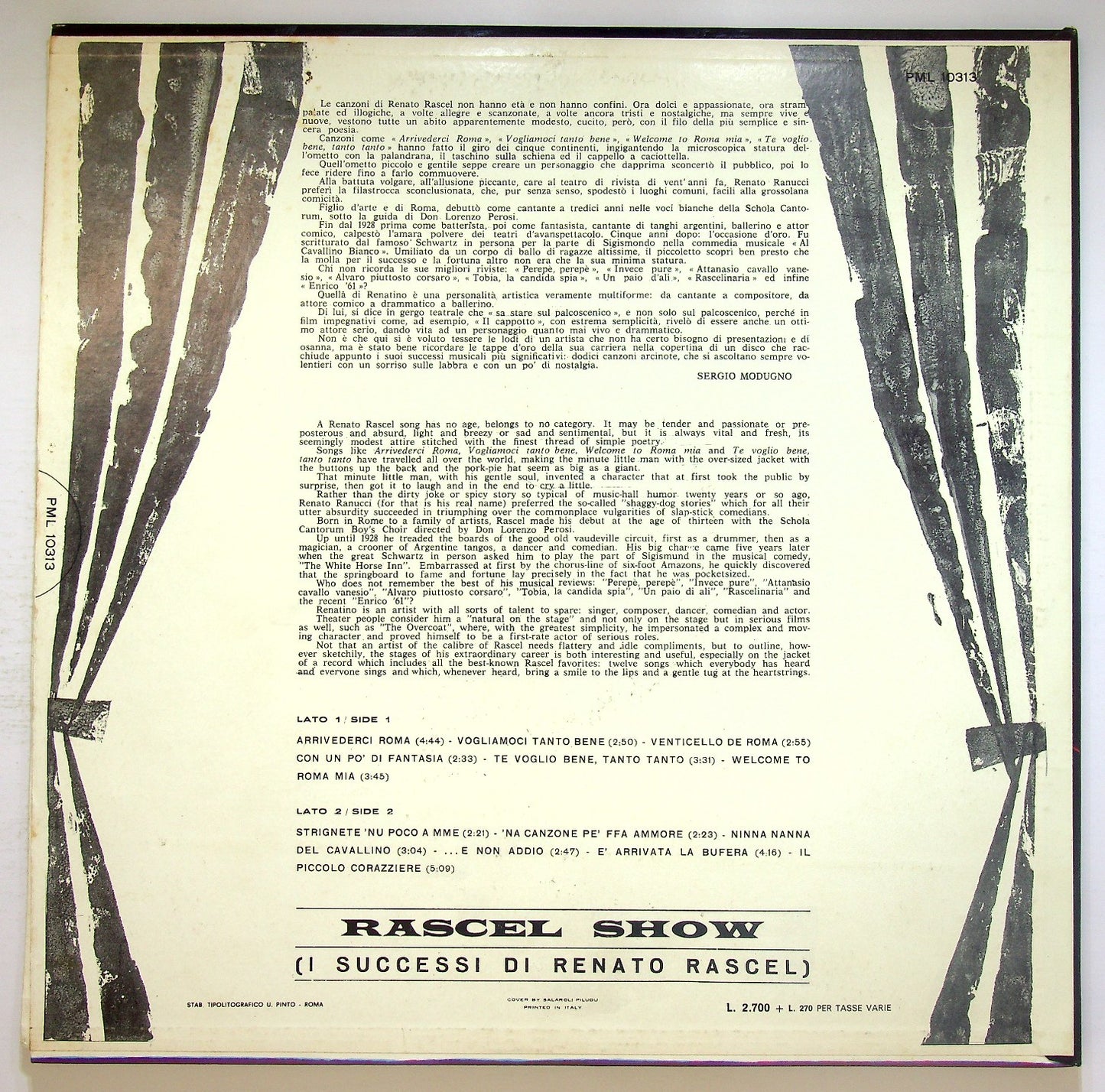 EBOND Renato Rascel - Rascel Show (I Successi Di Renato Rascel) Vinile V122092