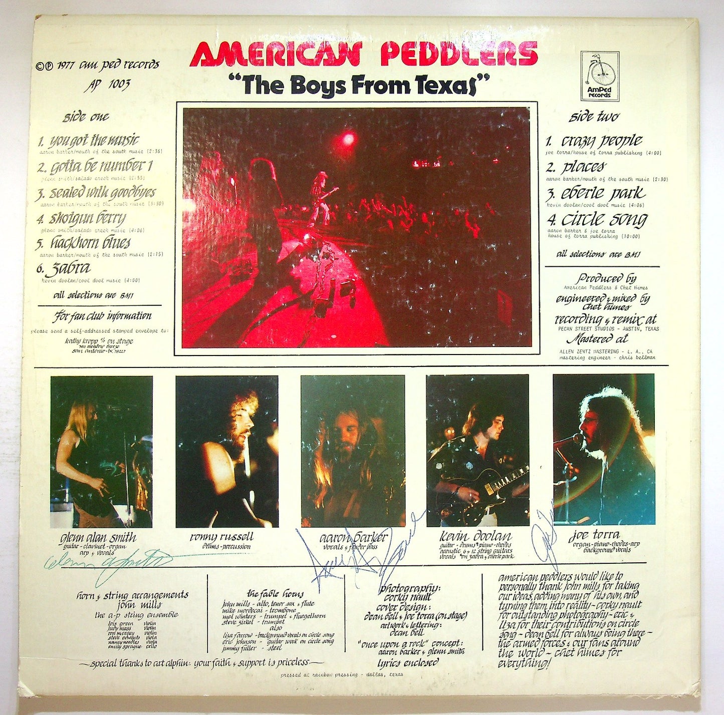 EBOND American Peddlers - Once Upon A Rock AUTOGRAFATO Vinile V122108