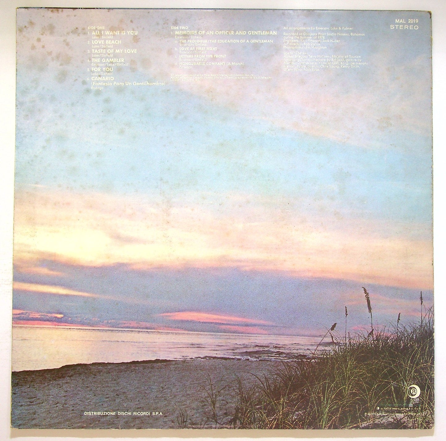 EBOND Emerson, Lake & Palmer - Love Beach Vinile V122111