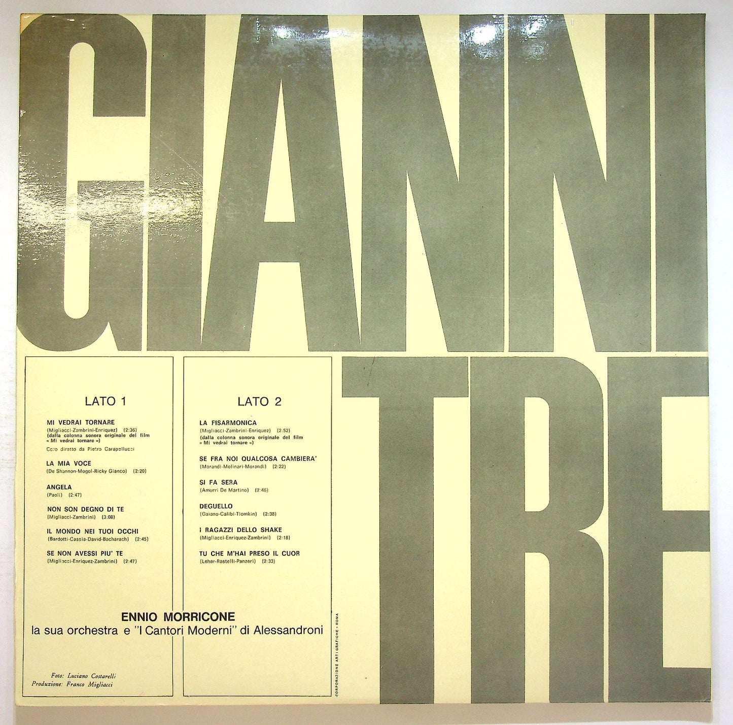 EBOND Gianni Morandi - Gianni Tre Vinile V122114
