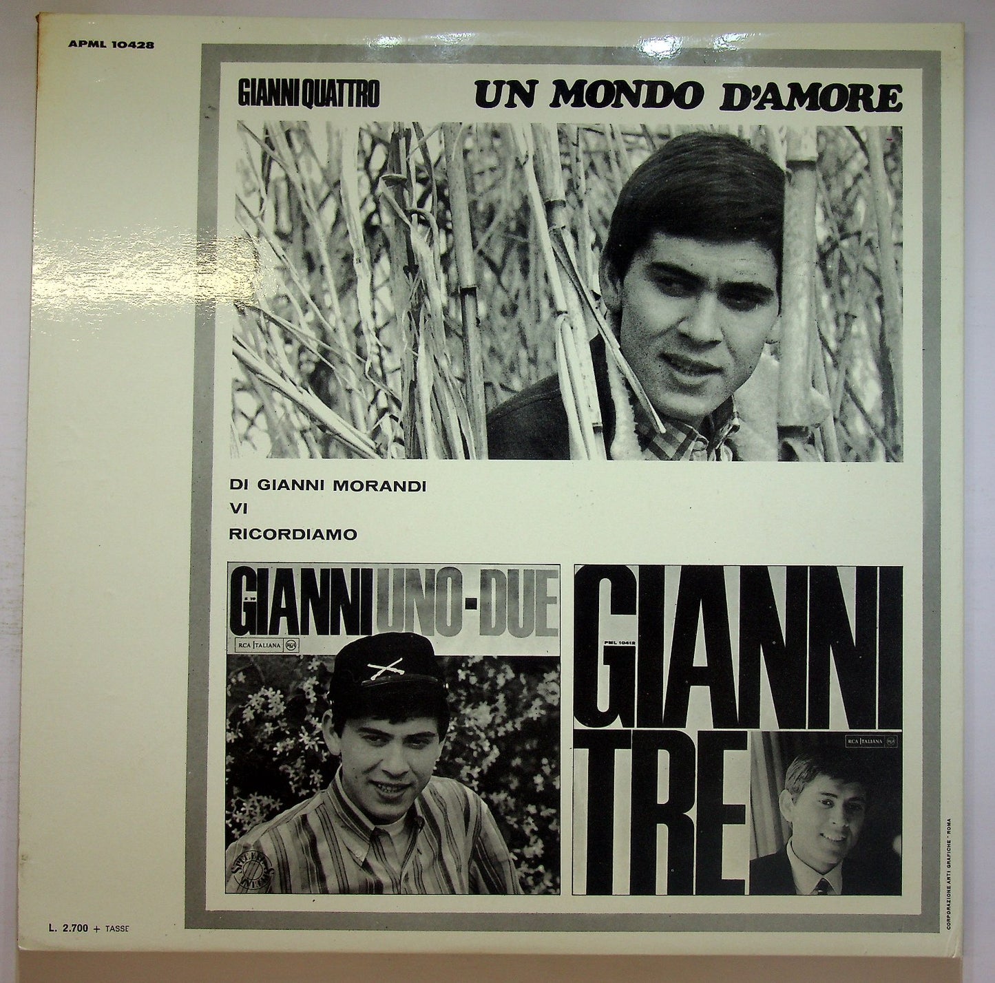 EBOND Gianni Morandi - Gianni Quattro Un Mondo D'Amore Vinile V122116