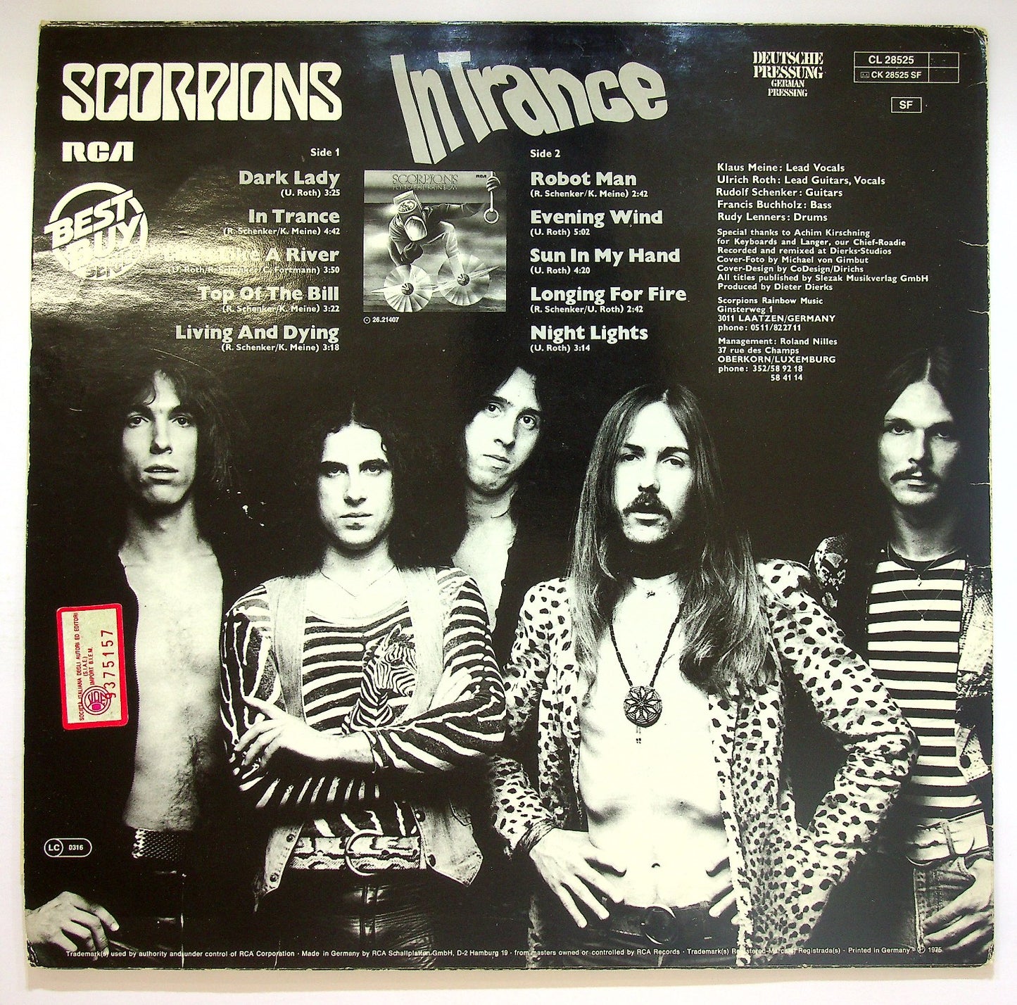 EBOND Scorpions - In Trance Vinile V122137