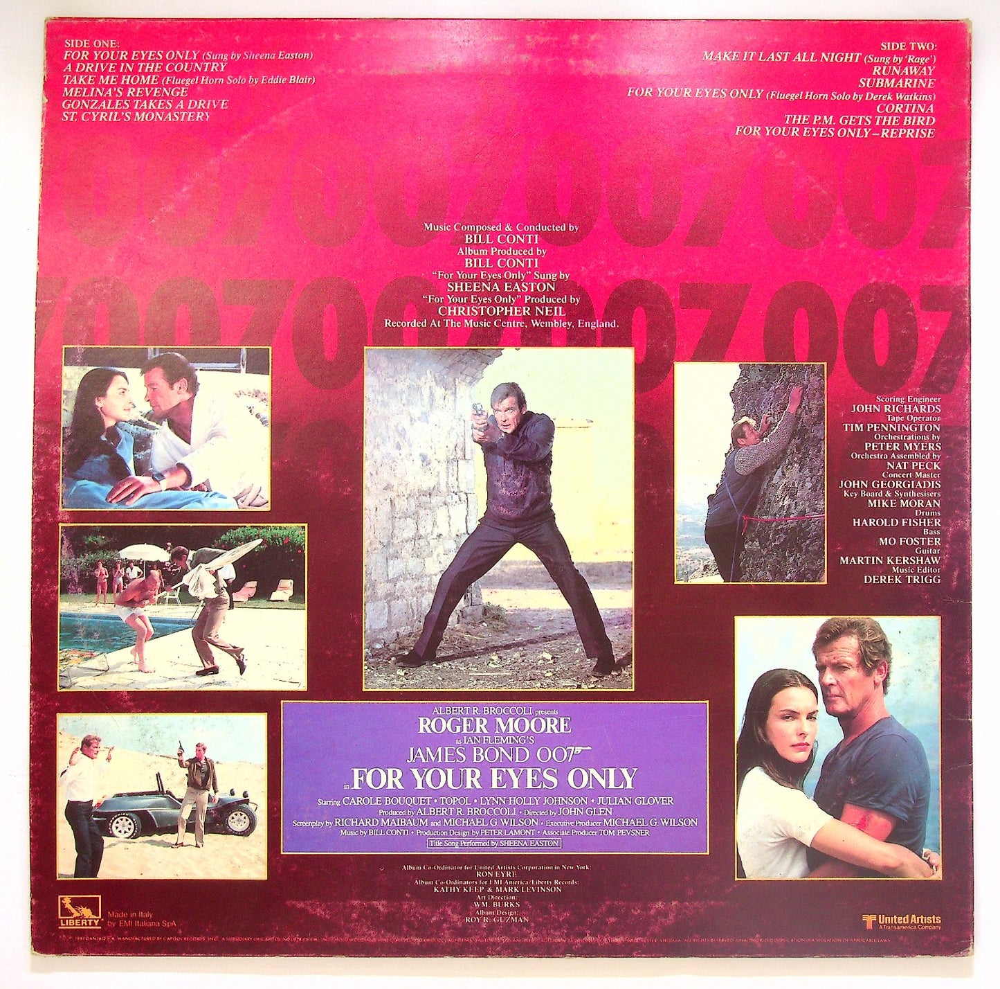 EBOND Bill Conti - For Your Eyes Only (Original Soundtrack) Vinile V123020
