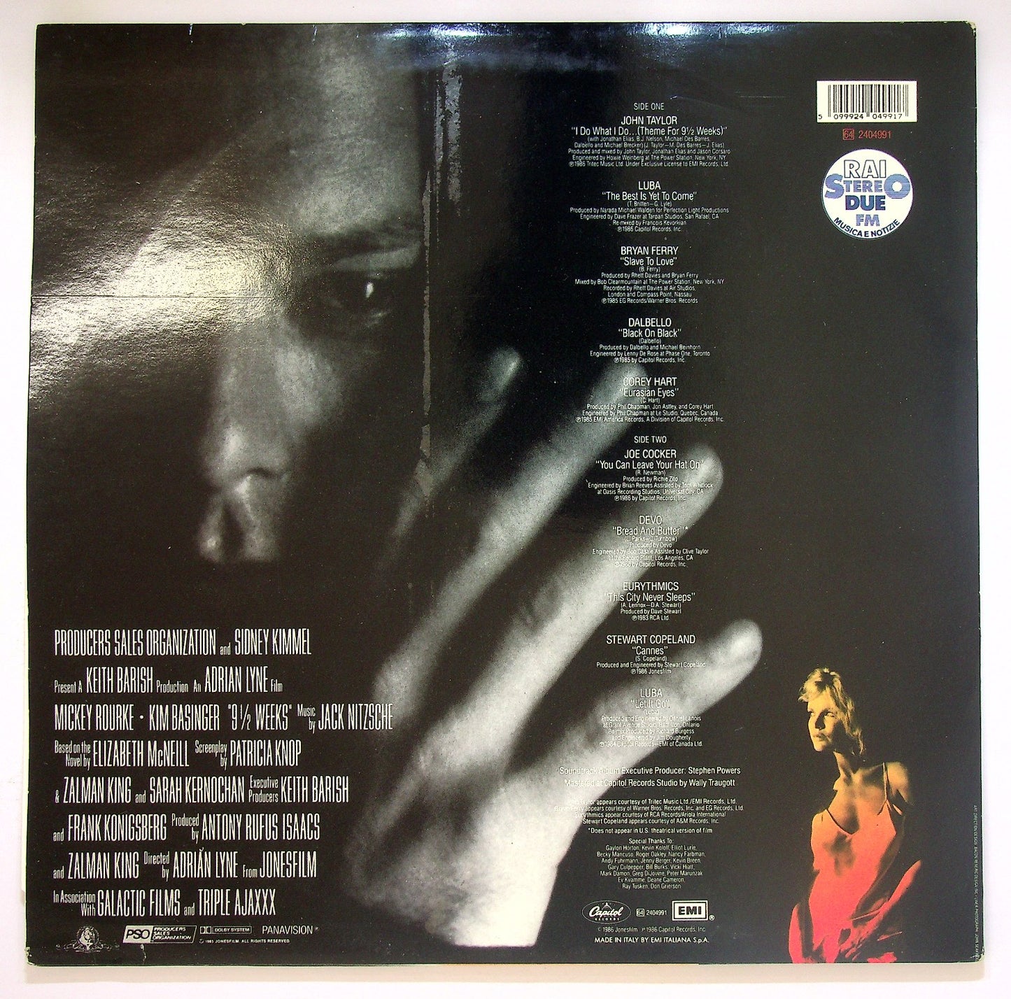 EBOND Various - 9½ Weeks - Original Motion Picture Soundtrack Vinile V123021